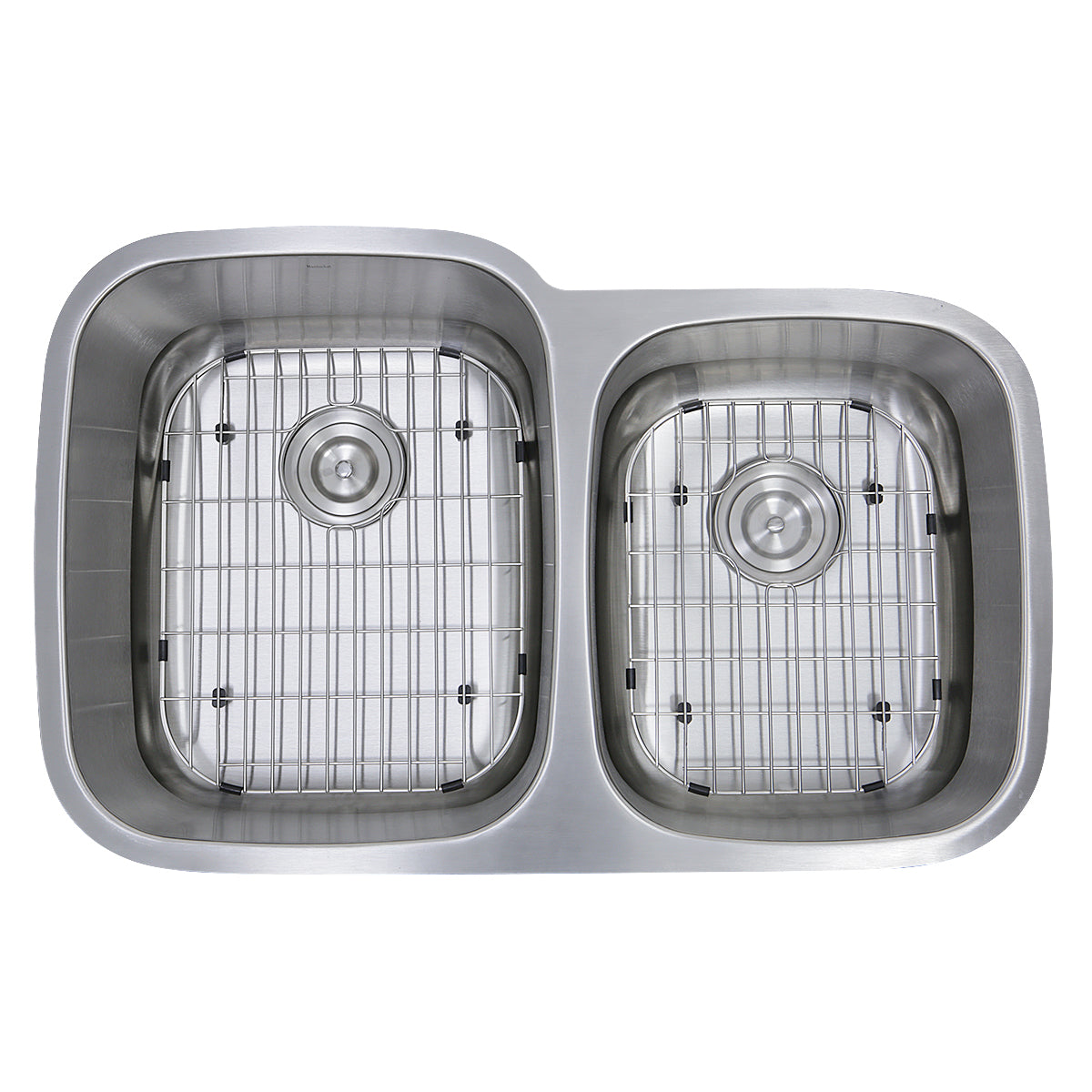 Alternate Image for Nantucket Sinks Sconset 32" Stainless Steel Kitchen Sink, 16 Gauge, 60/40 Double Bowl, NS503-16-CB