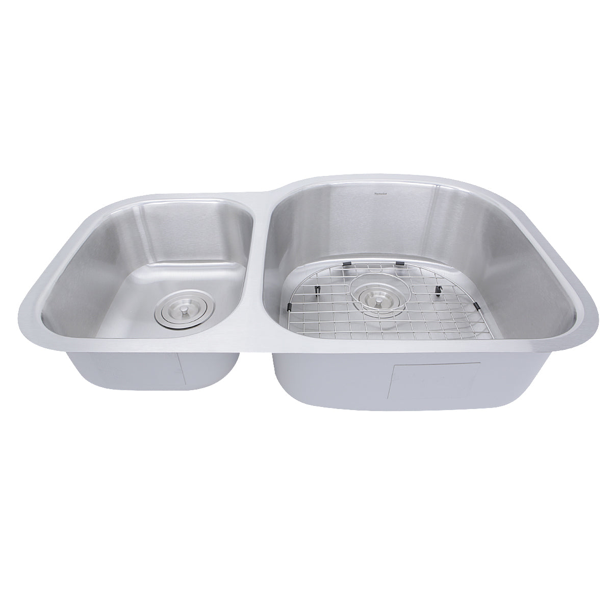 Alternate Image for Nantucket Sinks Sconset 33" Stainless Steel Kitchen Sink, 16 Gauge, 70/30 Double Bowl, NS7030-R-16