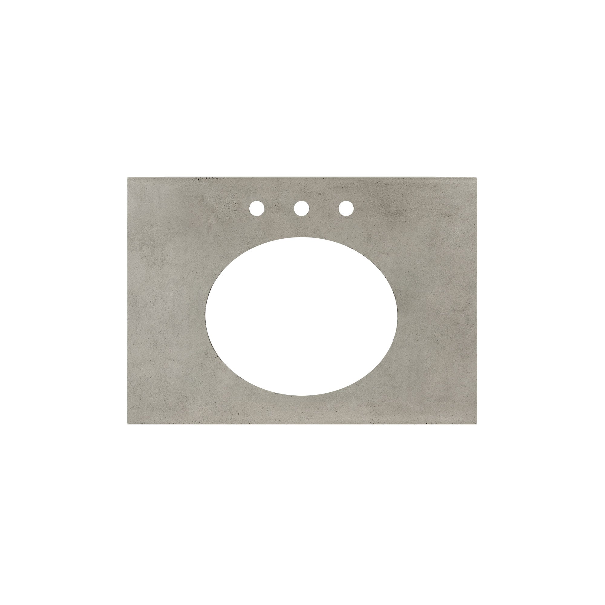 Native Trails 30" NativeStone Vanity Top in Ash- Oval with 8" Widespread Cutout, NSV30-AO