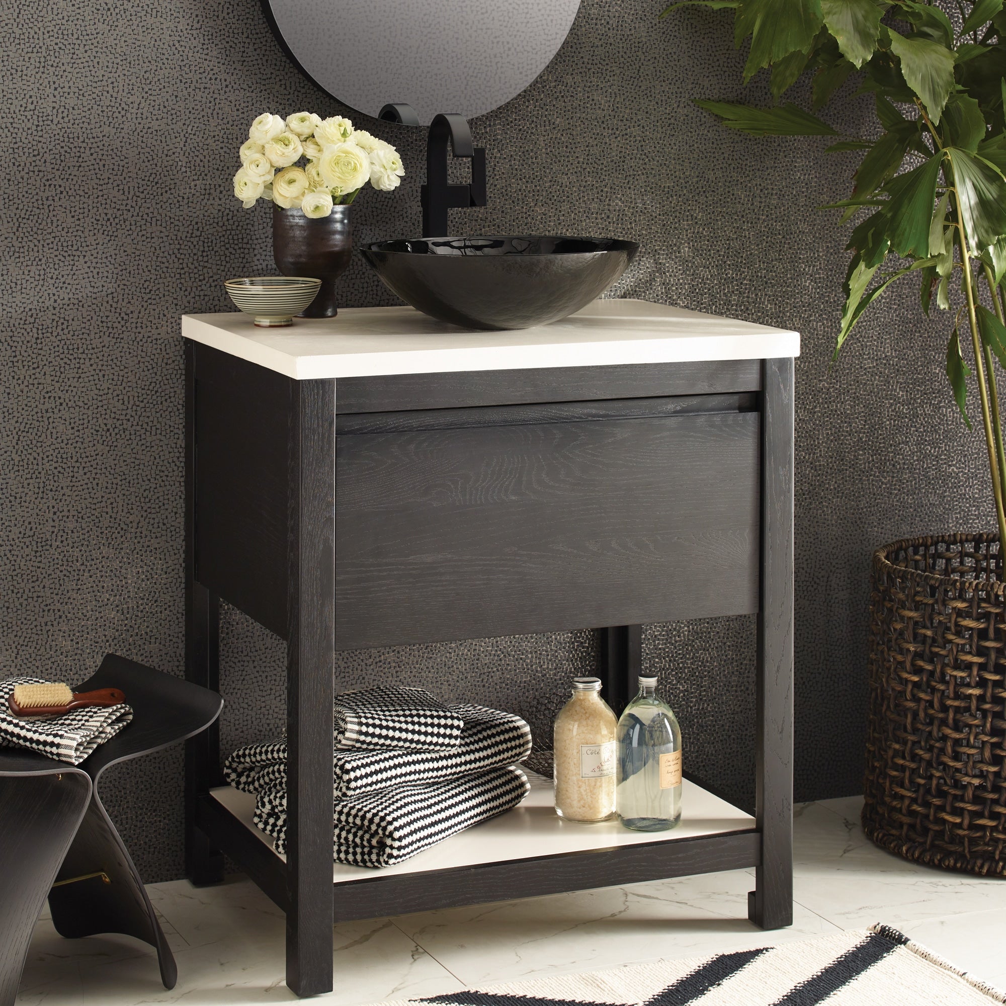 Alternate Image for Native Trails 30" NativeStone Vanity Top, Pearl, Vessel with Single Faucet Hole, VT30-V-P-1