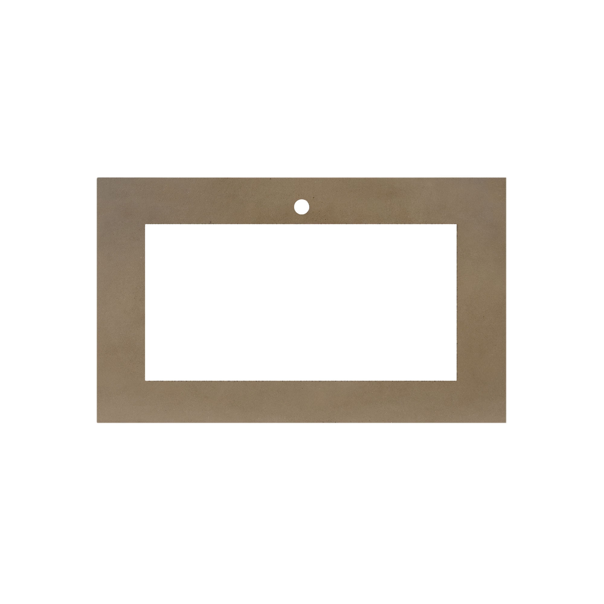 Native Trails 36" NativeStone Vanity Top in Earth- Trough with Single or No Faucet Hole, NSV36-ET