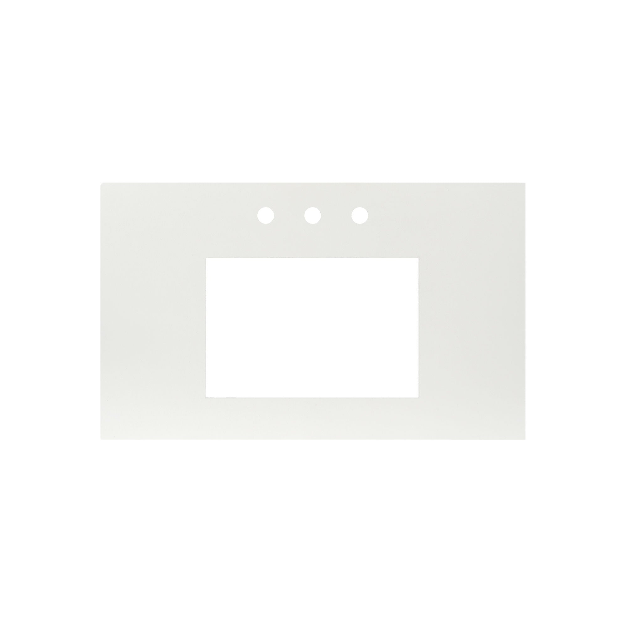Native Trails 36" NativeStone Vanity Top in Pearl- Rectangle with 8" Widespread Cutout, NSV36-PR