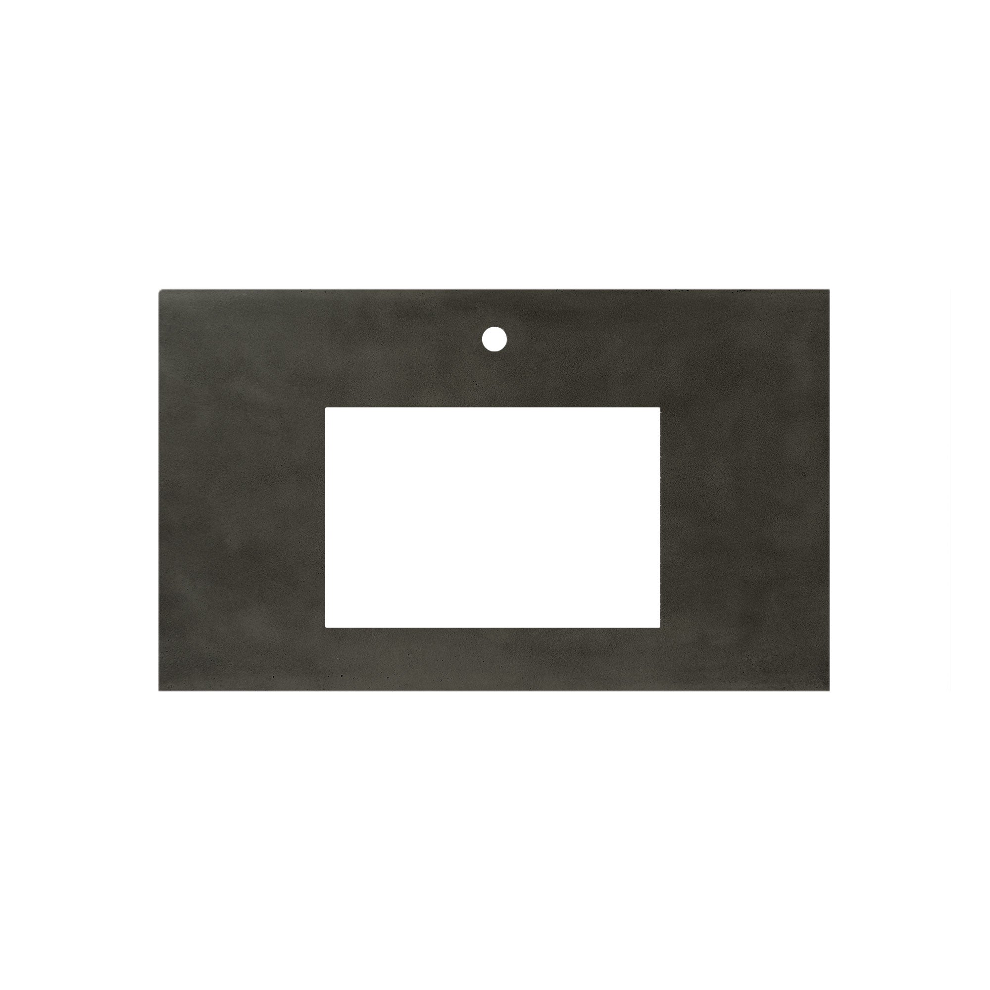 Native Trails 36" NativeStone Vanity Top in Slate- Rectangle with Single Hole Cutout, NSV36-SR1