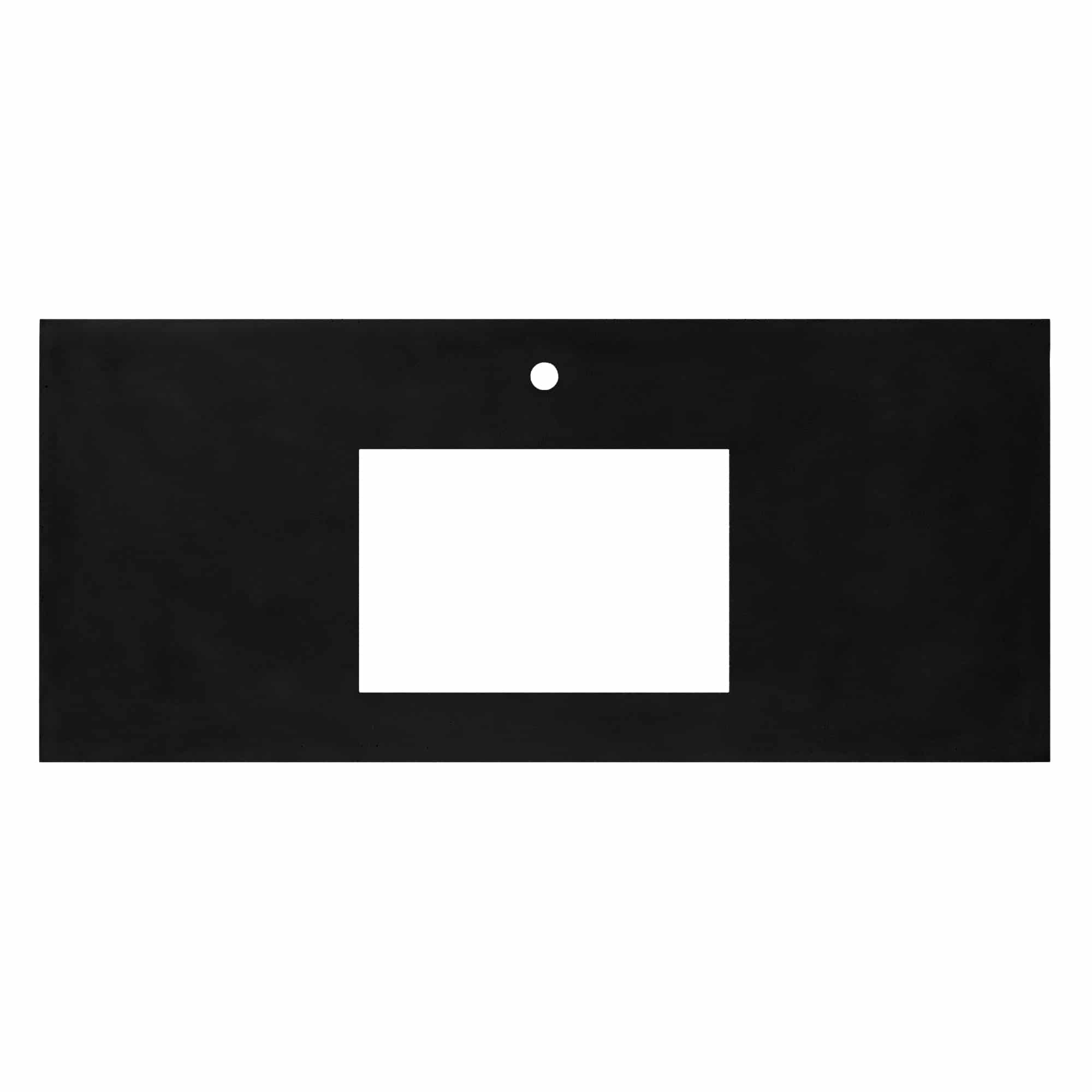 Alternate Image for Native Trails 48" Native Stone ADA Vanity Top, Charcoal, Rectangle 18x12 with Single Faucet Hole, VT48-R1812-C-1