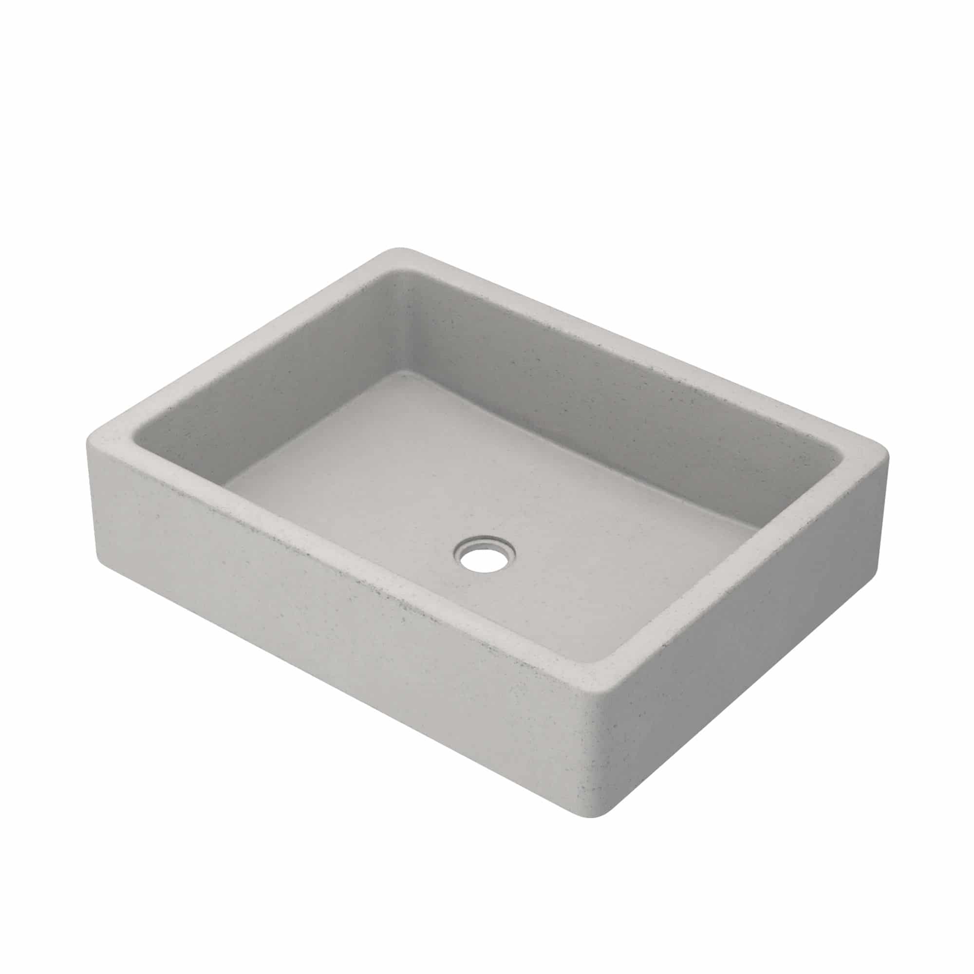 Alternate Image for Native Trails Nipomo 20" Rectangle NativeStone Concrete Farmhouse Bathroom Sink, Ash, NSL1915-A