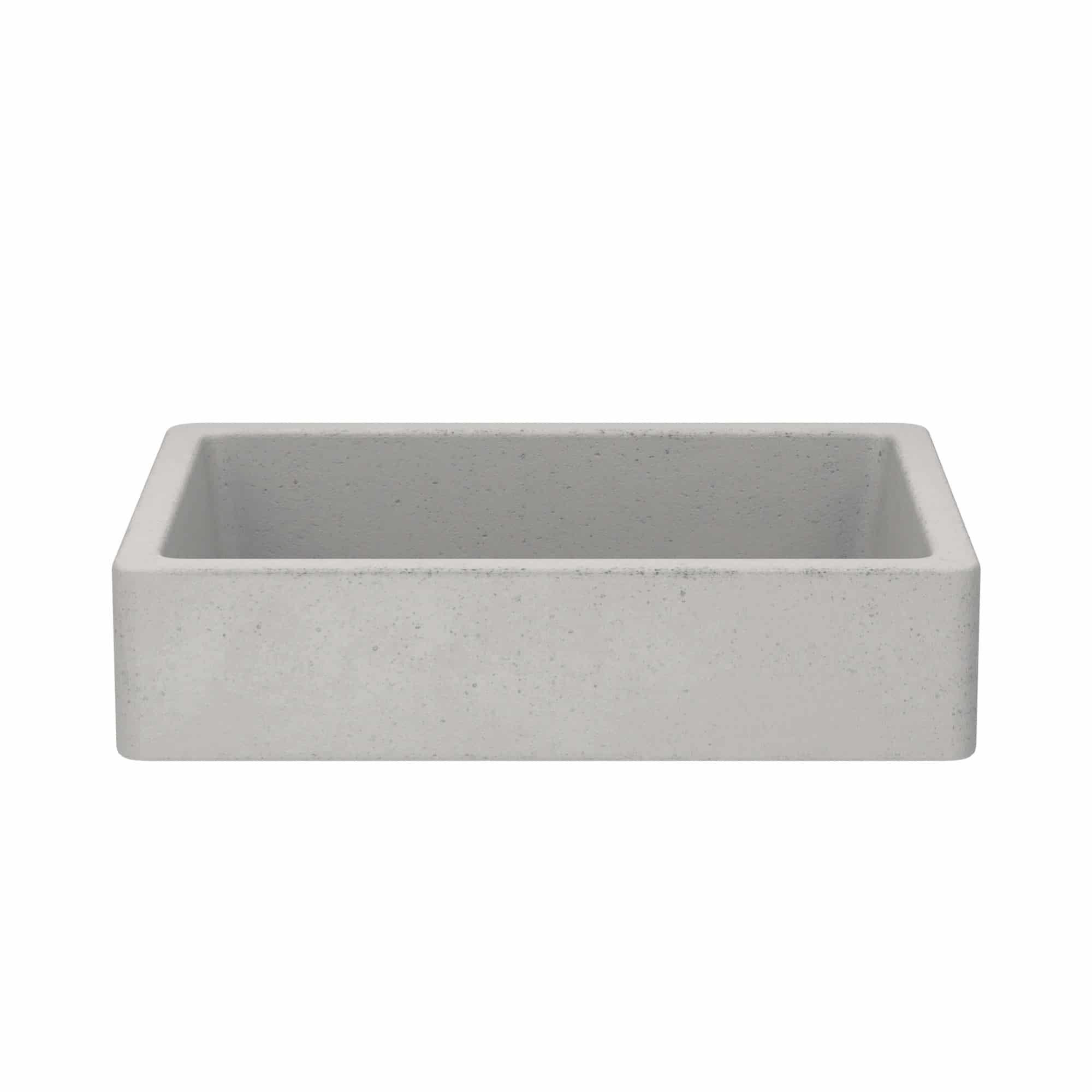 Alternate Image for Native Trails Nipomo 20" Rectangle NativeStone Concrete Farmhouse Bathroom Sink, Ash, NSL1915-A