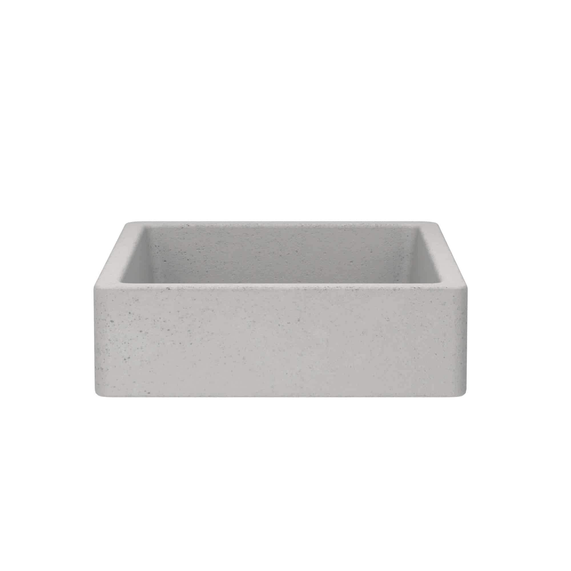 Alternate Image for Native Trails Nipomo 20" Rectangle NativeStone Concrete Farmhouse Bathroom Sink, Ash, NSL1915-A