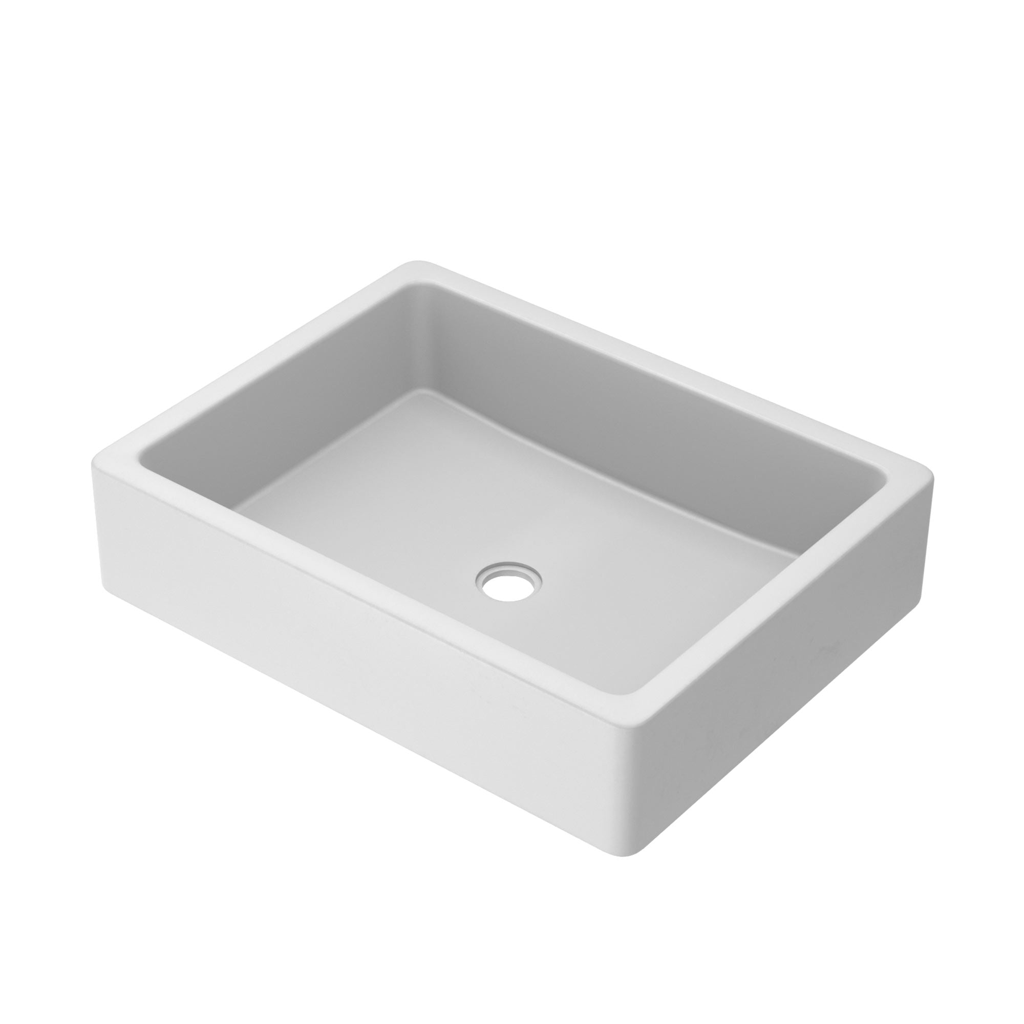 Alternate Image for Native Trails Nipomo 20" Rectangle NativeStone Concrete Farmhouse Bathroom Sink, Pearl, NSL1915-P