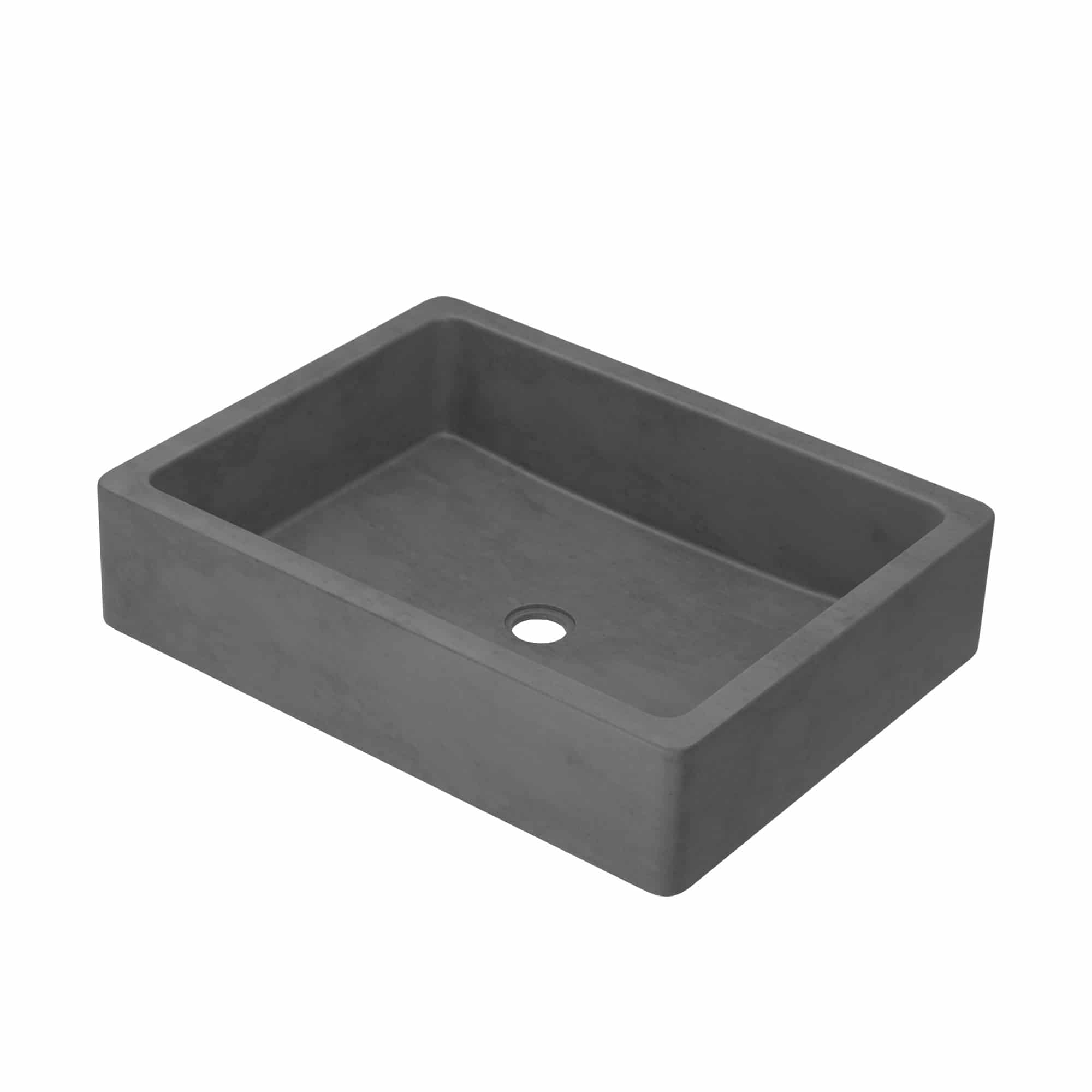Alternate Image for Native Trails Nipomo 20" Rectangle NativeStone Concrete Farmhouse Bathroom Sink, Slate, NSL1915-S