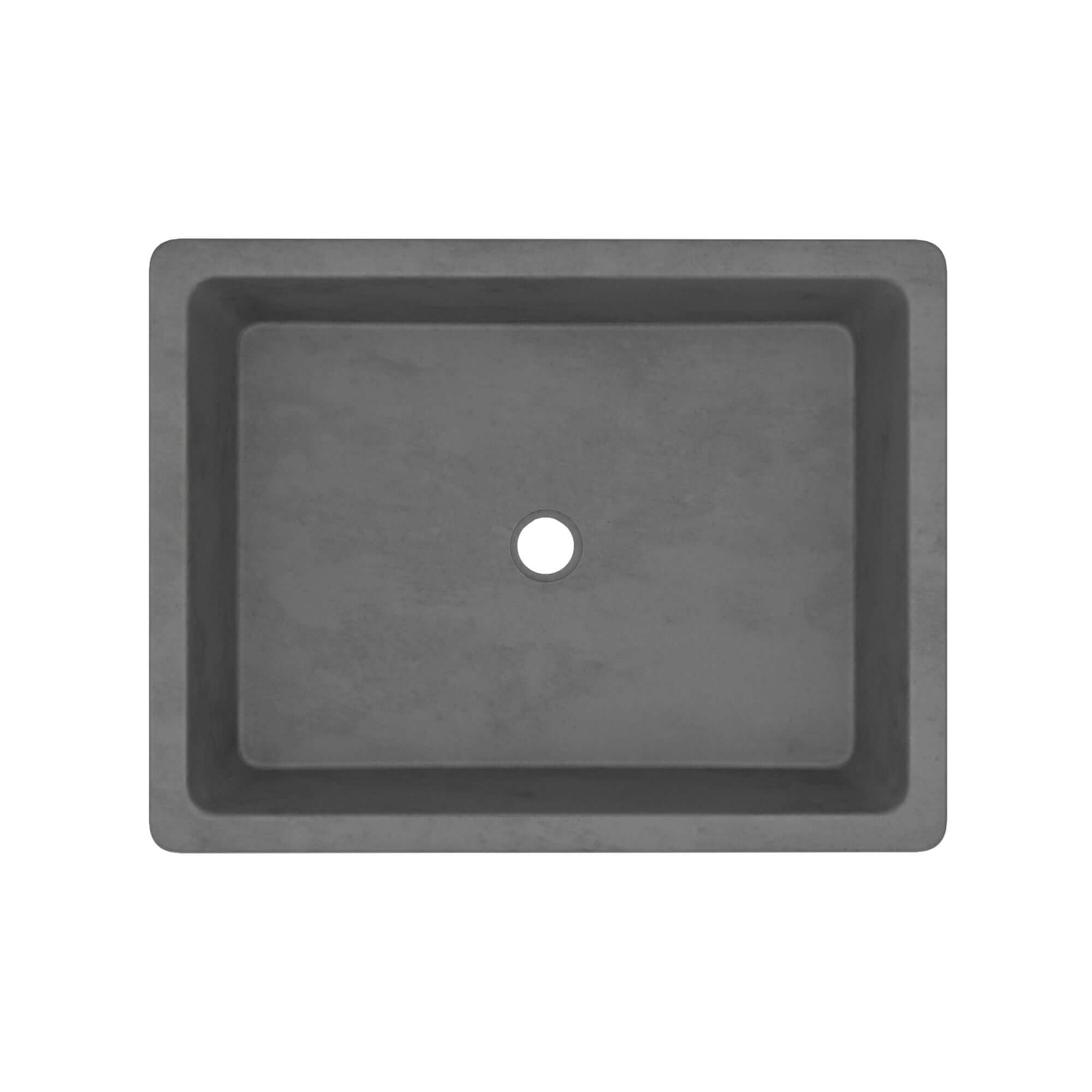 Alternate Image for Native Trails Nipomo 20" Rectangle NativeStone Concrete Farmhouse Bathroom Sink, Slate, NSL1915-S