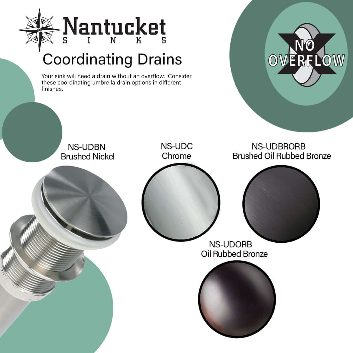 Alternate Image for Nantucket Sinks Brightwork Home 20" Stainless Steel Bathroom Sink, TRS