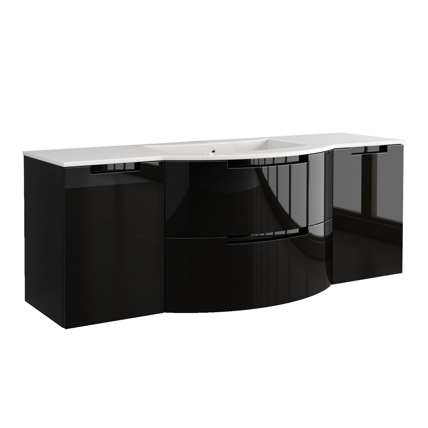 Alternate Image for Latoscana 57" Modern Bathroom Vanity, Oasi Series, OA57OPT4