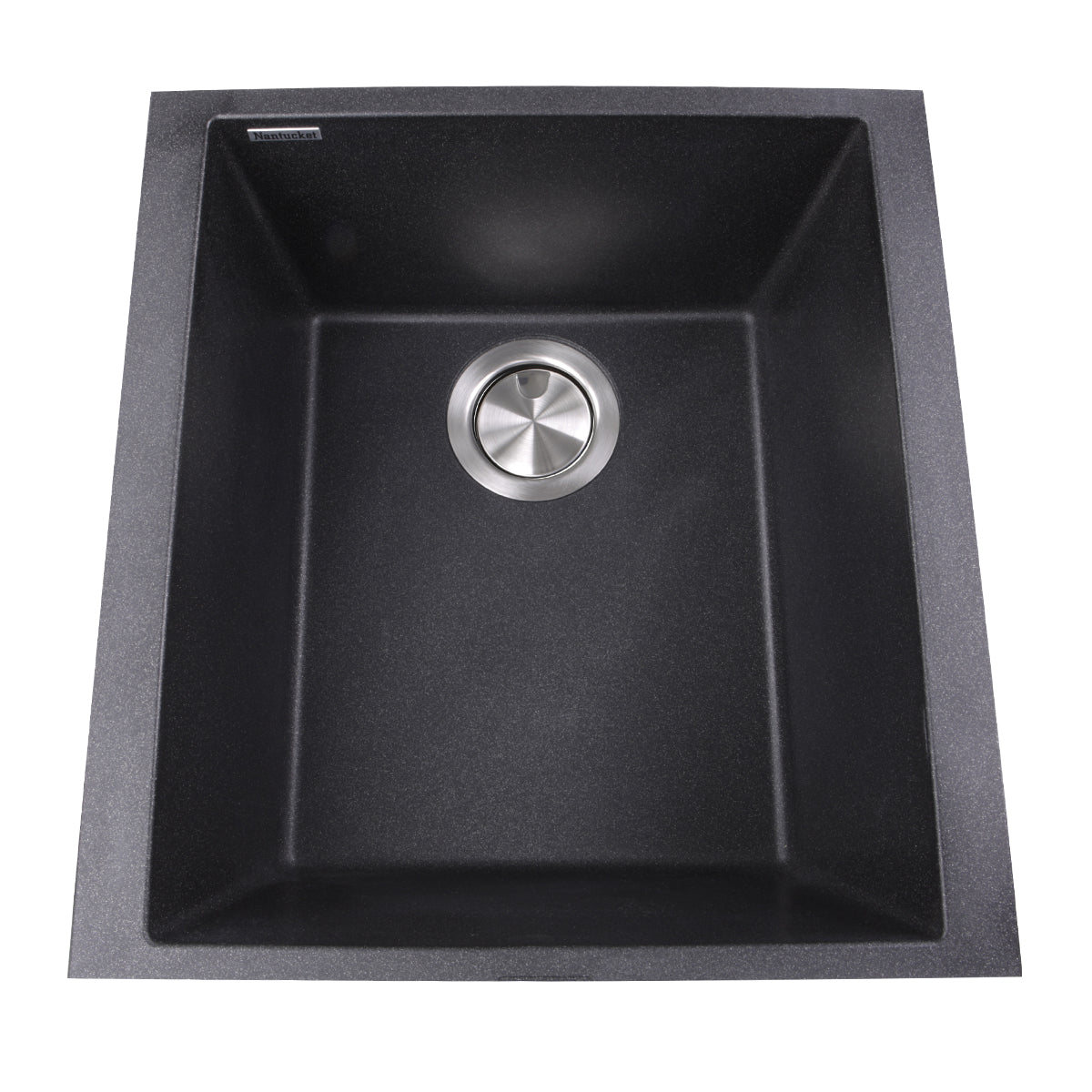 Alternate Image for Nantucket Sinks Plymouth 16" Granite Composite Bar Sink, Black, PR1716-BL