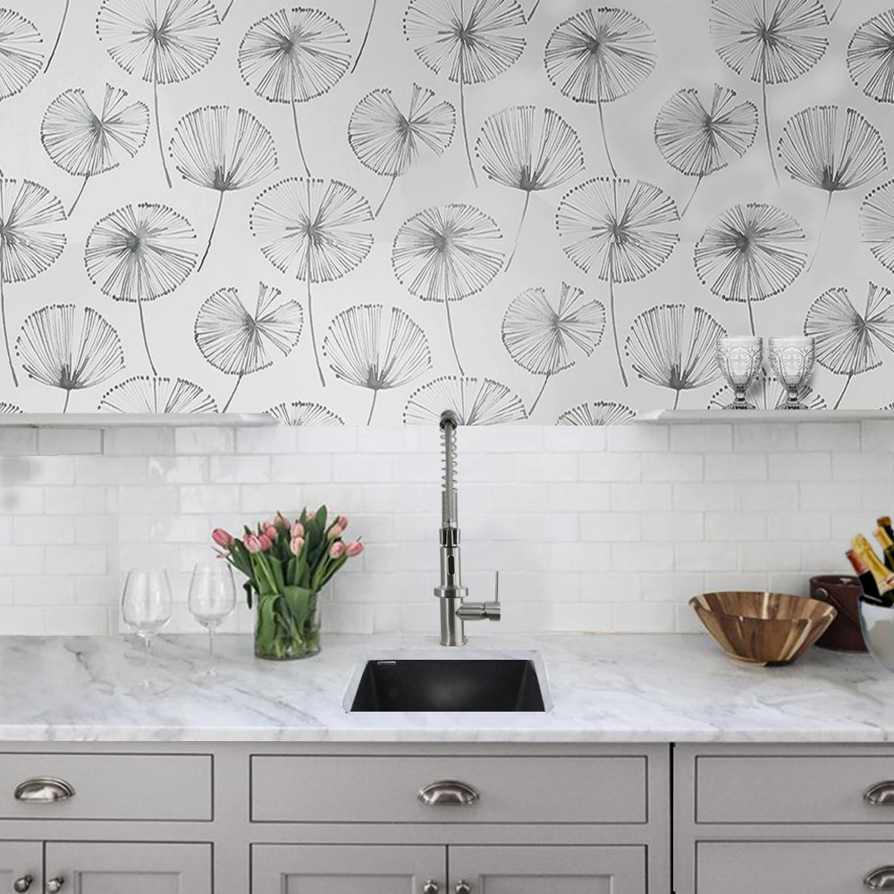 Alternate Image for Nantucket Sinks Plymouth 16" Granite Composite Bar Sink, Black, PR1716-BL