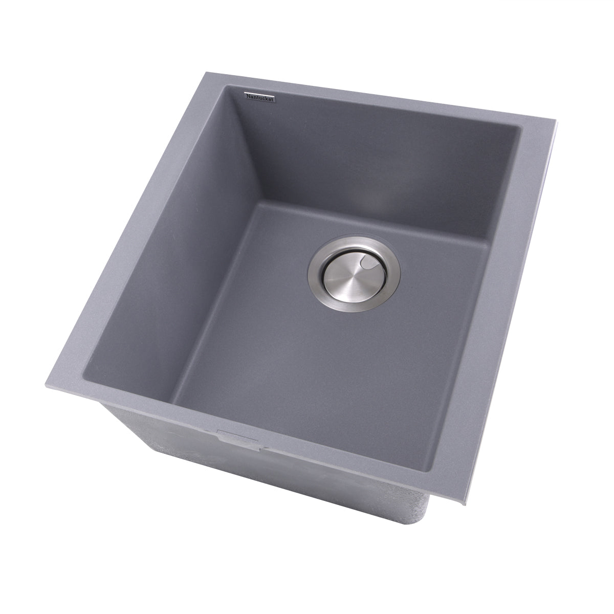 Alternate Image for Nantucket Sinks Plymouth 16" Granite Composite Bar Sink, Titanium, PR1716-TI
