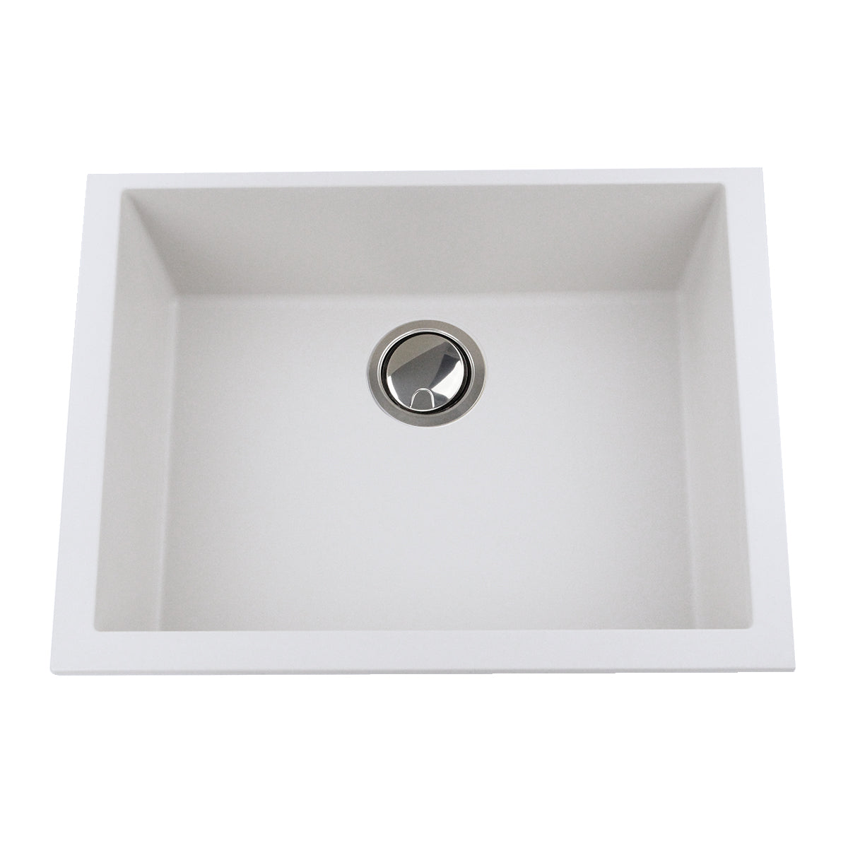 Alternate Image for Nantucket Sinks Plymouth 24" Granite Composite Kitchen Sink, White, PR2418-W