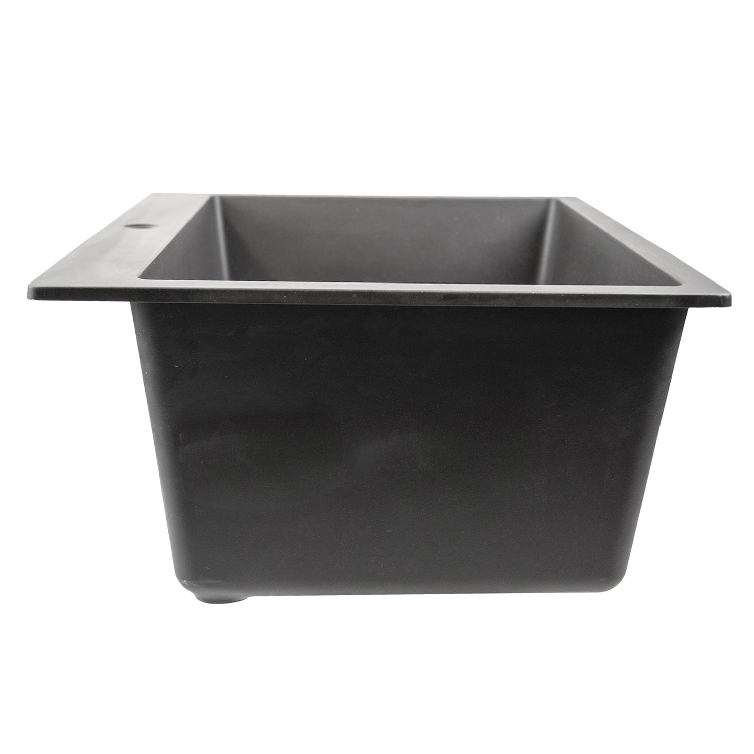 Alternate Image for Nantucket Sinks Rockport 25" Dual Mount Granite Composite Laundry Sink, Titanium, PR2522-DM-TI
