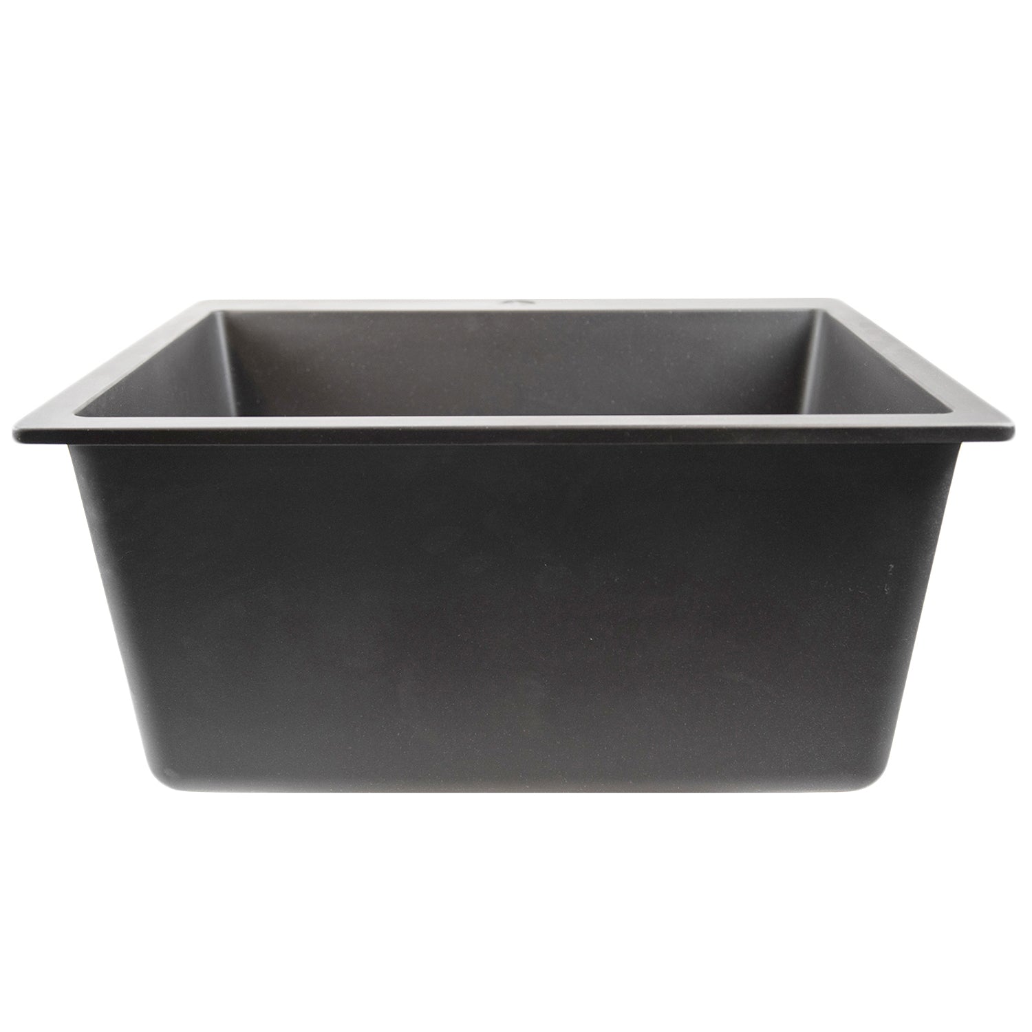 Alternate Image for Nantucket Sinks Rockport 25" Dual Mount Granite Composite Laundry Sink, Titanium, PR2522-DM-TI