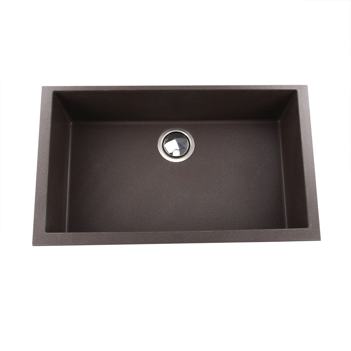 Nantucket Sinks Plymouth 30" Granite Composite Kitchen Sink, Brown, PR3018-BR