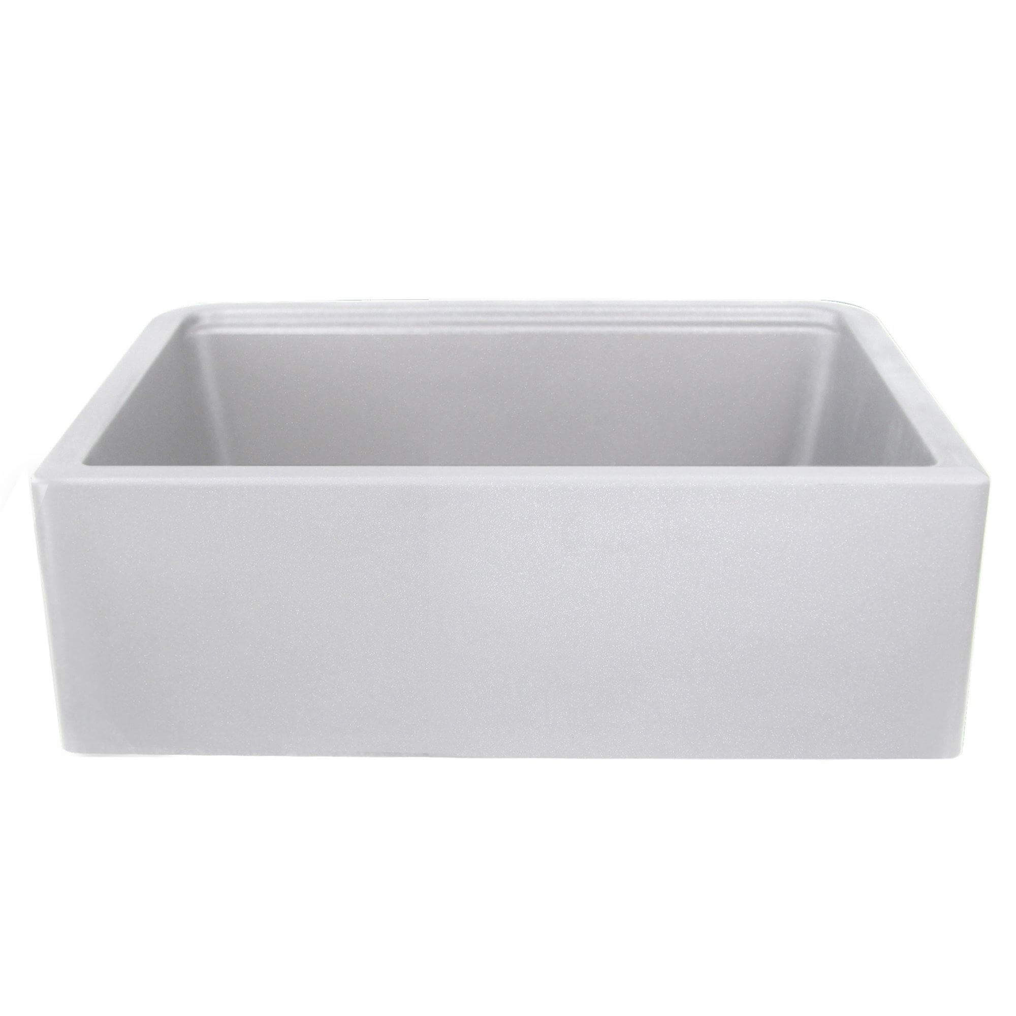 Alternate Image for Nantucket Sinks Rockport 30" Granite Composite Workstation Farmhouse Sink with Accessories, Light Grey, PR3020-APS-G