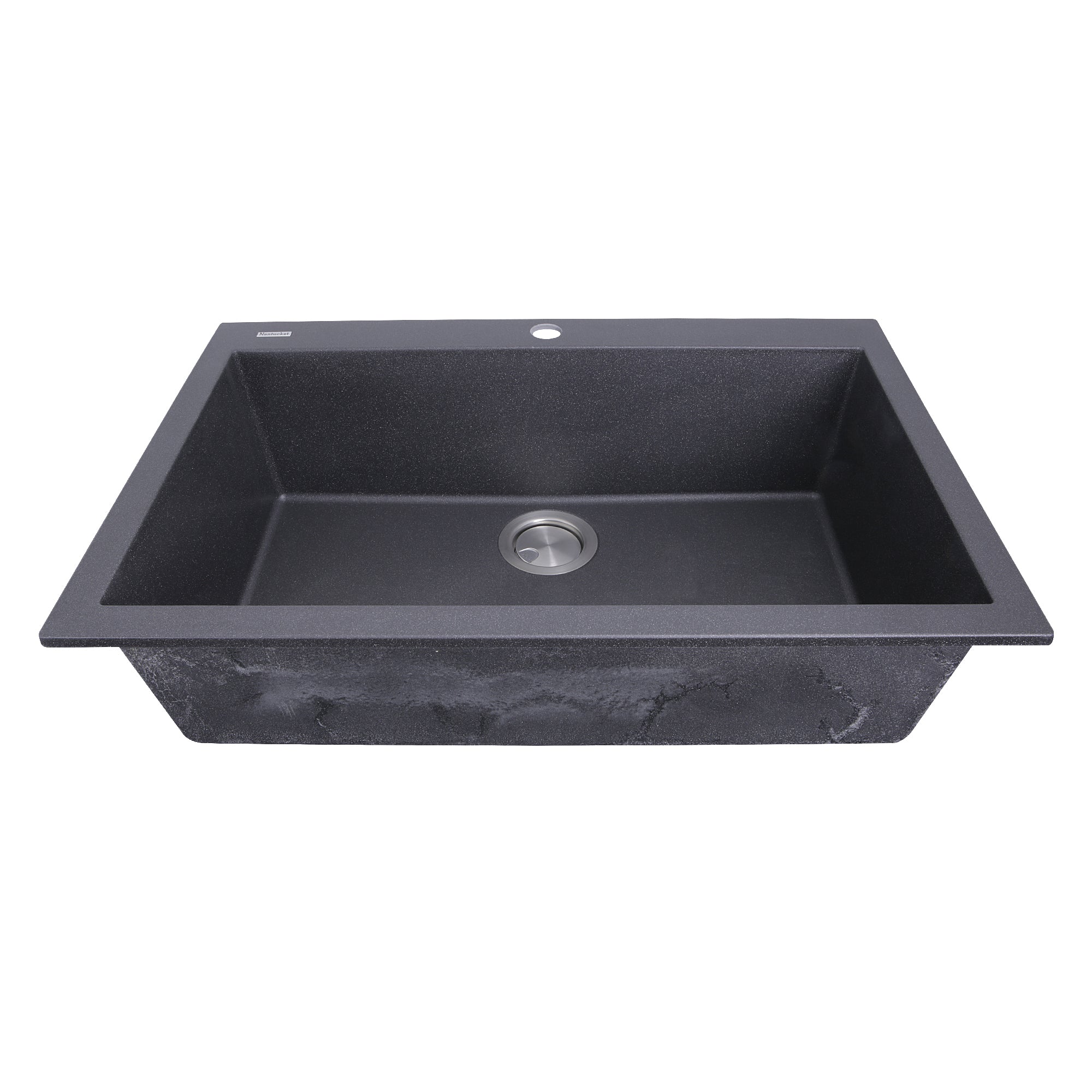 Alternate Image for Nantucket Sinks Plymouth 30" Granite Composite Kitchen Sink, Black, PR3020-DM-BL