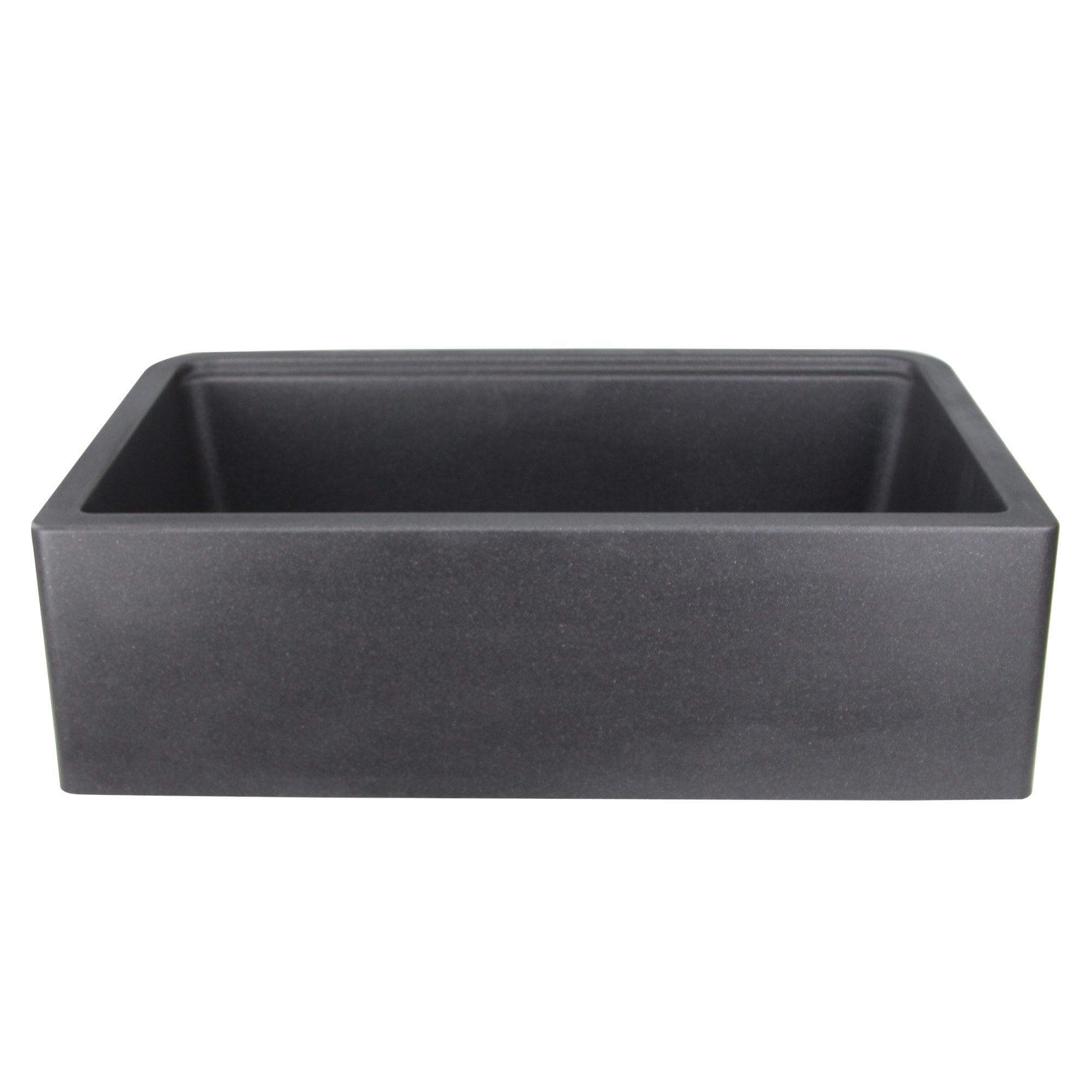 Alternate Image for Nantucket Sinks Rockport 33" Granite Composite Workstation Farmhouse Sink with Accessories, Black, PR3320-APS-BL