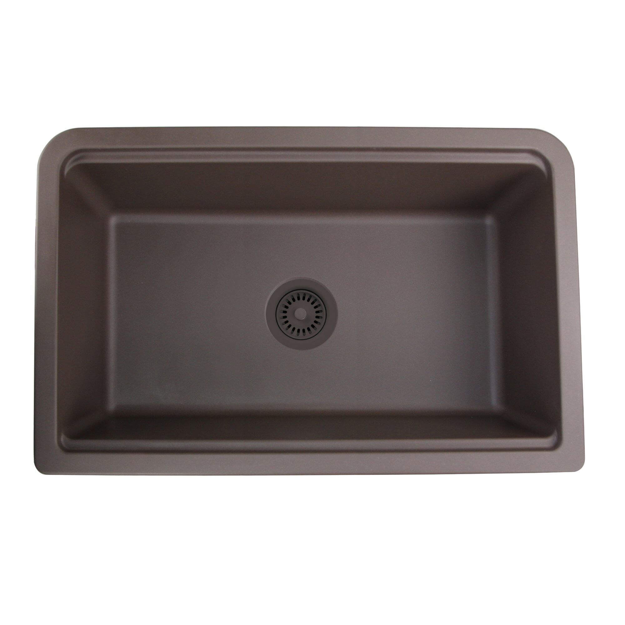 Alternate Image for Nantucket Sinks Rockport 33" Granite Composite Workstation Farmhouse Sink with Accessories, Brown, PR3320-APS-BR