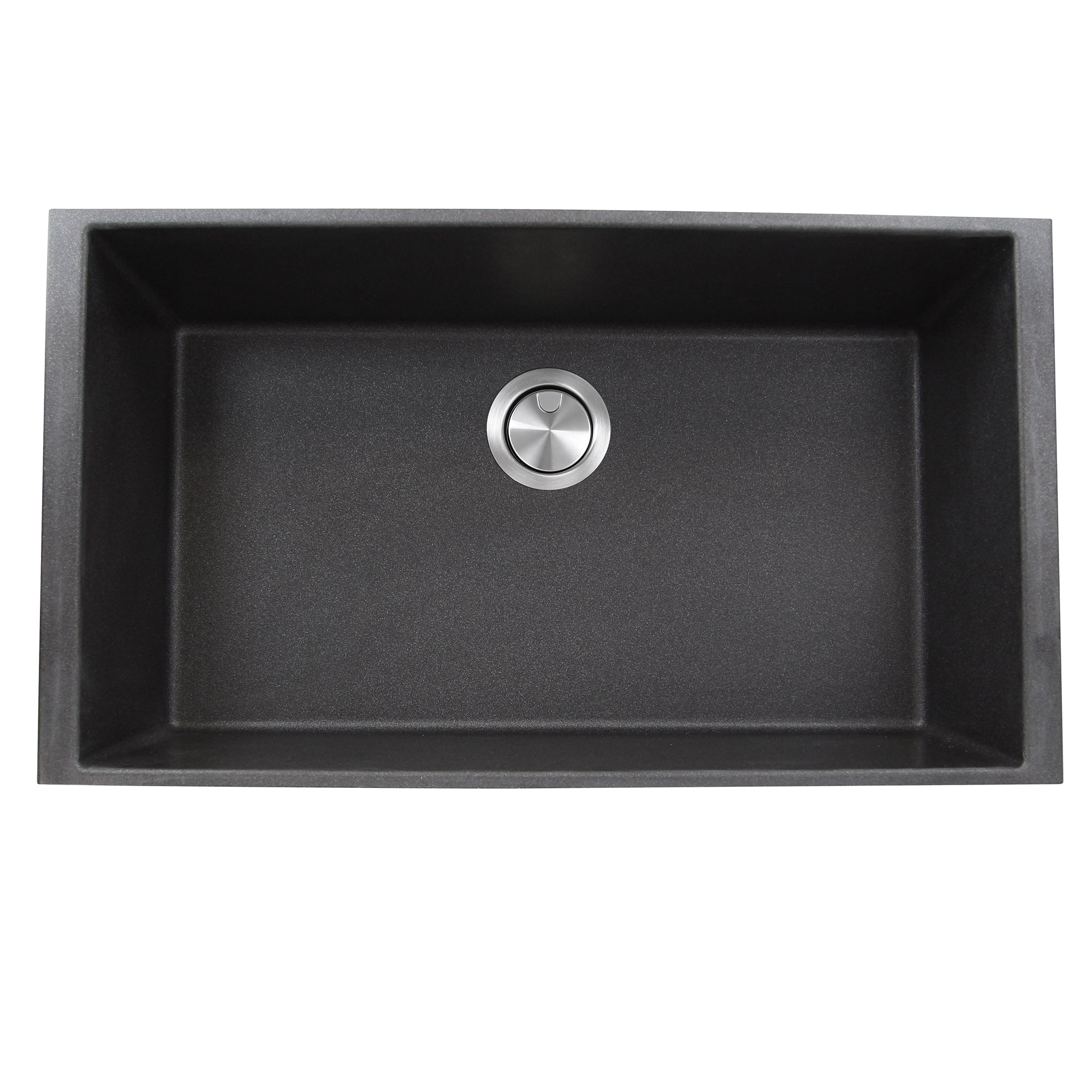 Nantucket Sinks Plymouth 33" Granite Composite Kitchen Sink, Black, PR3320-BL-UM