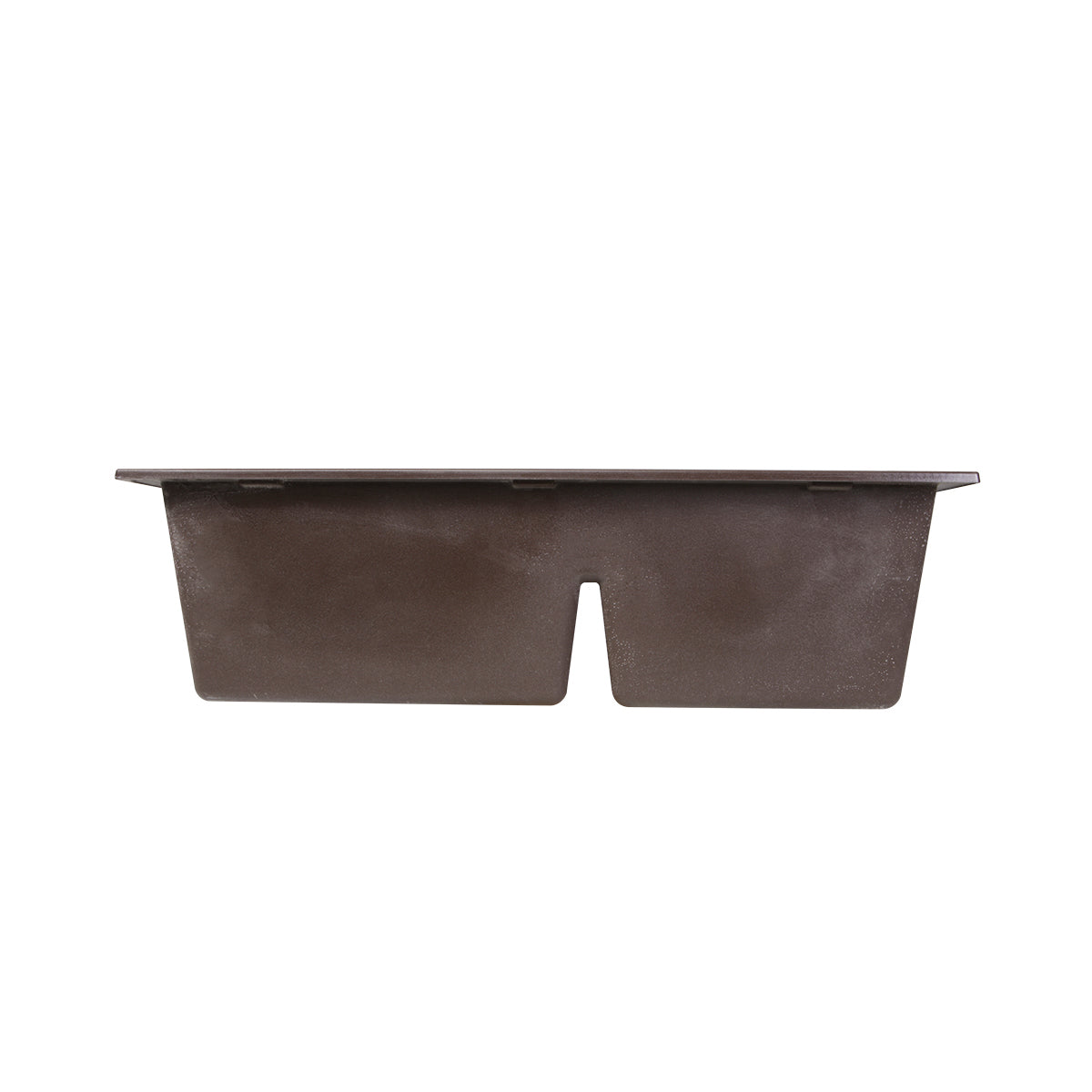 Alternate Image for Nantucket Sinks Plymouth 33" Granite Composite Kitchen Sink, 60/40 Double Bowl, Brown, PR6040-BR