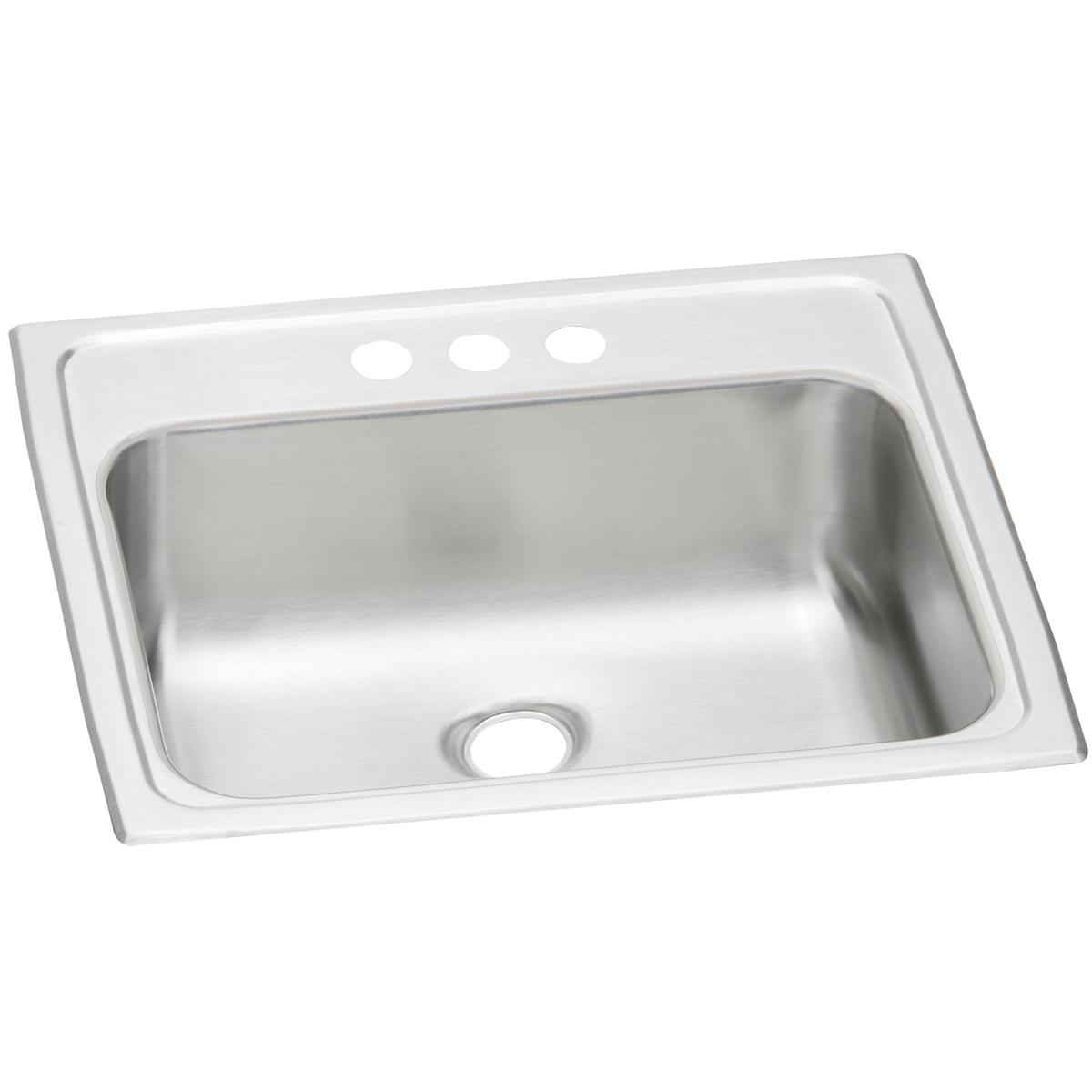 Elkay Celebrity 19" Stainless Steel Bathroom Sink, Brushed Satin, PSLVR19173