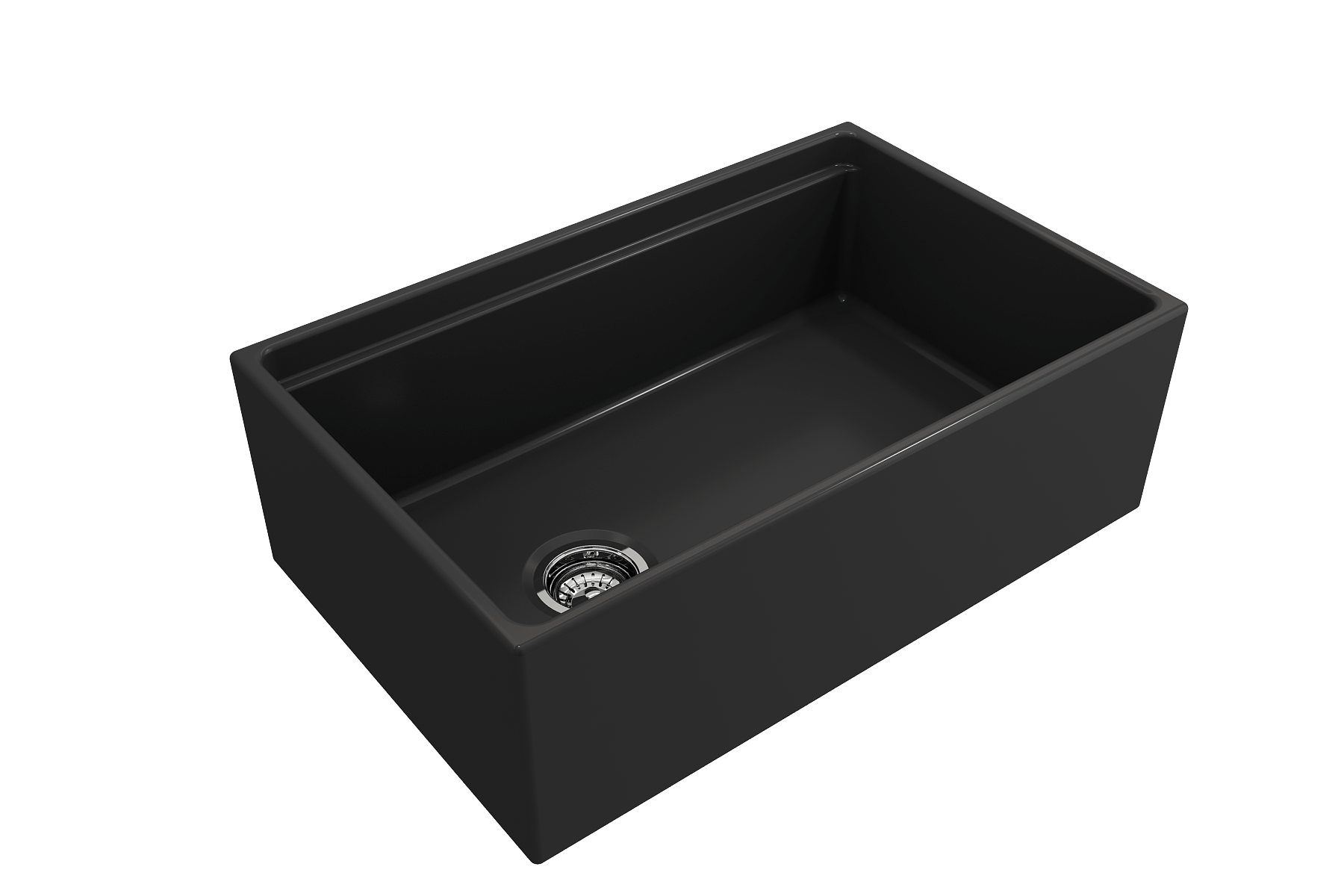Alternate Image for BOCCHI Contempo 30" Fireclay Workstation Farmhouse Sink with Accessories, Matte Dark Gray, 1344-020-0120