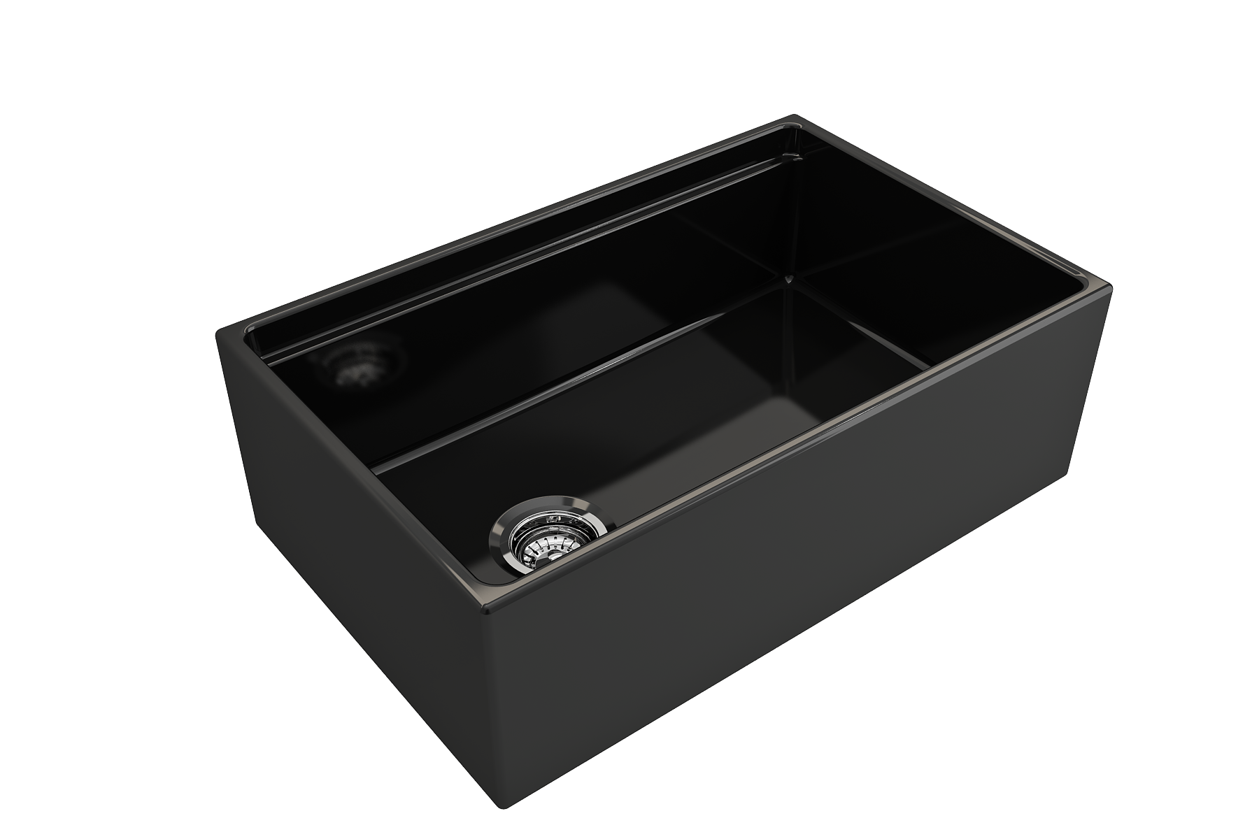 Alternate Image for BOCCHI Contempo 30" Fireclay Workstation Farmhouse Sink with Accessories, Black, 1344-005-0120