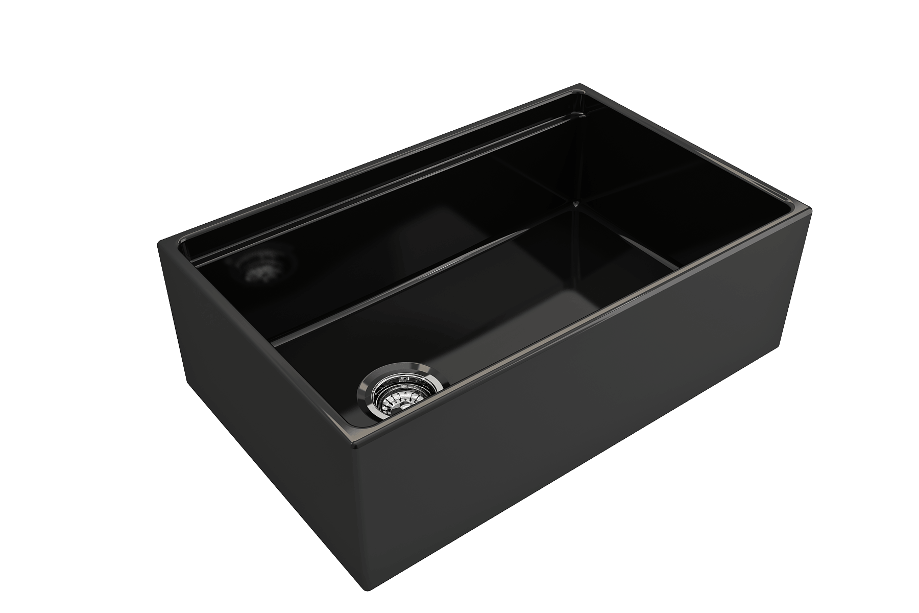 Alternate Image for BOCCHI Contempo 30" Fireclay Workstation Farmhouse Sink with Accessories, Black, 1344-005-0120
