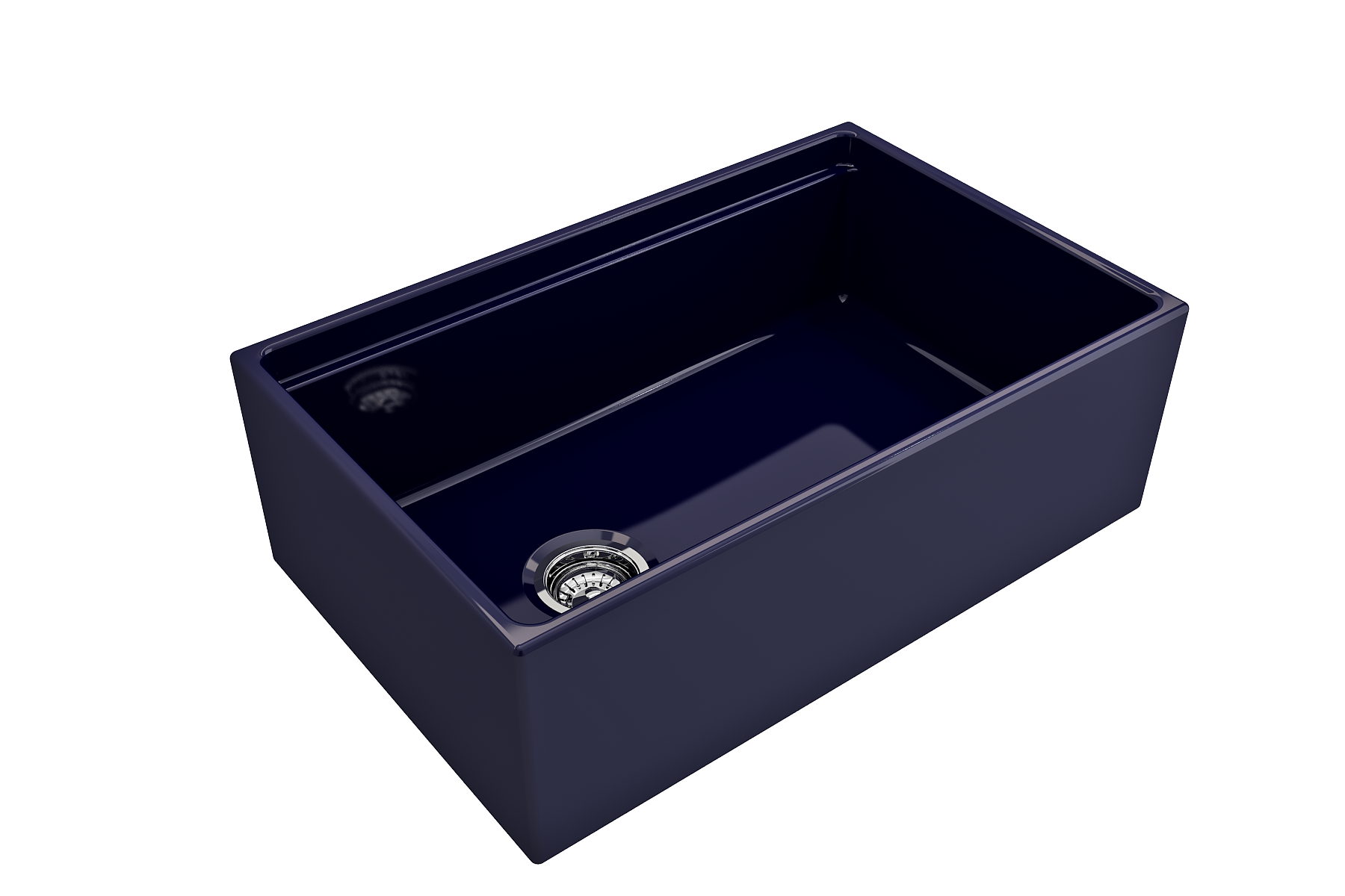 Alternate Image for BOCCHI Contempo 30" Fireclay Workstation Farmhouse Sink with Accessories, Sapphire Blue, 1344-010-0120