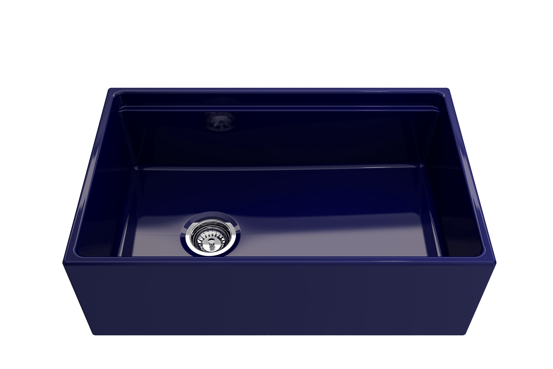 Alternate Image for BOCCHI Contempo 30" Fireclay Workstation Farmhouse Sink with Accessories, Sapphire Blue, 1344-010-0120