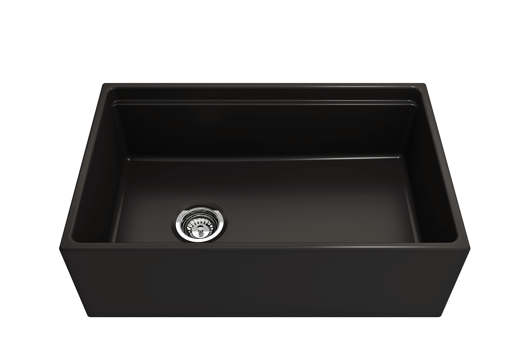 Alternate Image for BOCCHI Contempo 30" Fireclay Workstation Farmhouse Sink with Accessories, Matte Black, 1344-004-0120