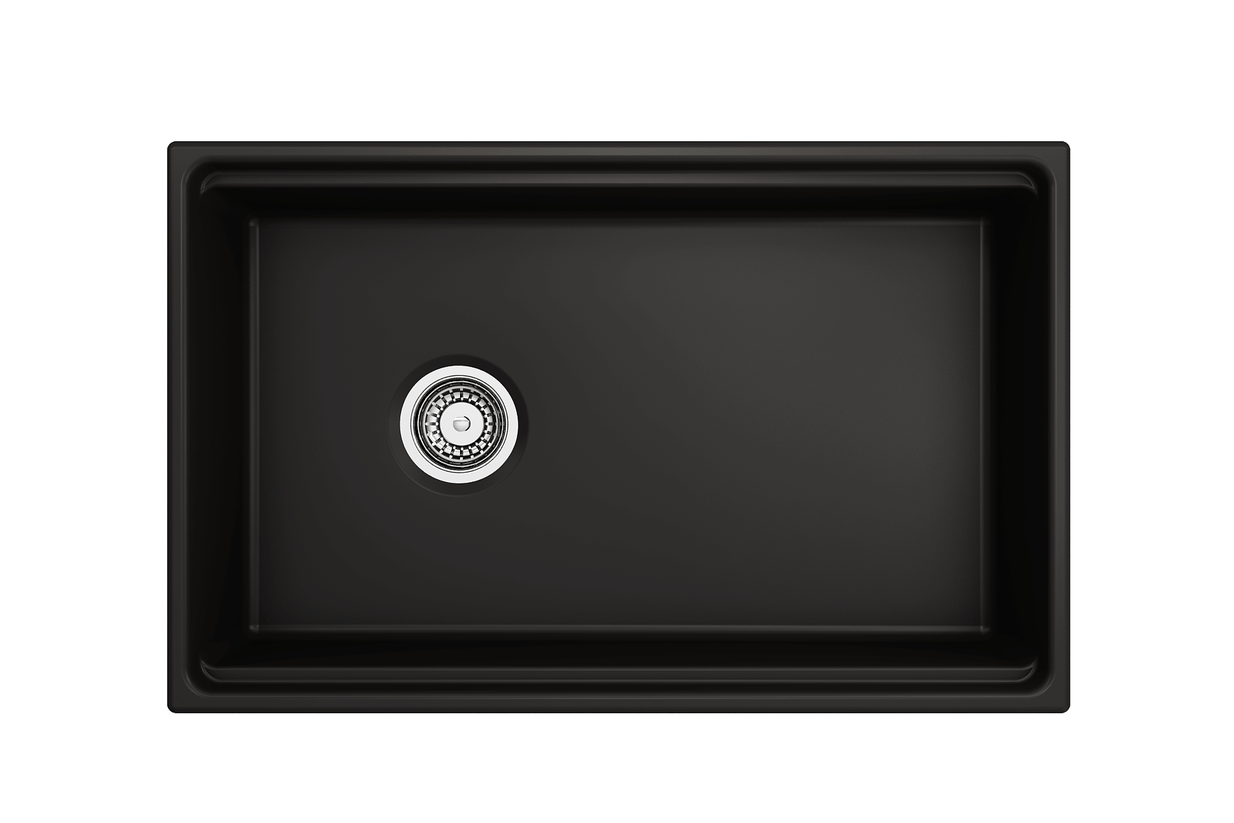 Alternate Image for BOCCHI Contempo 30" Fireclay Workstation Farmhouse Sink with Accessories, Matte Black, 1344-004-0120