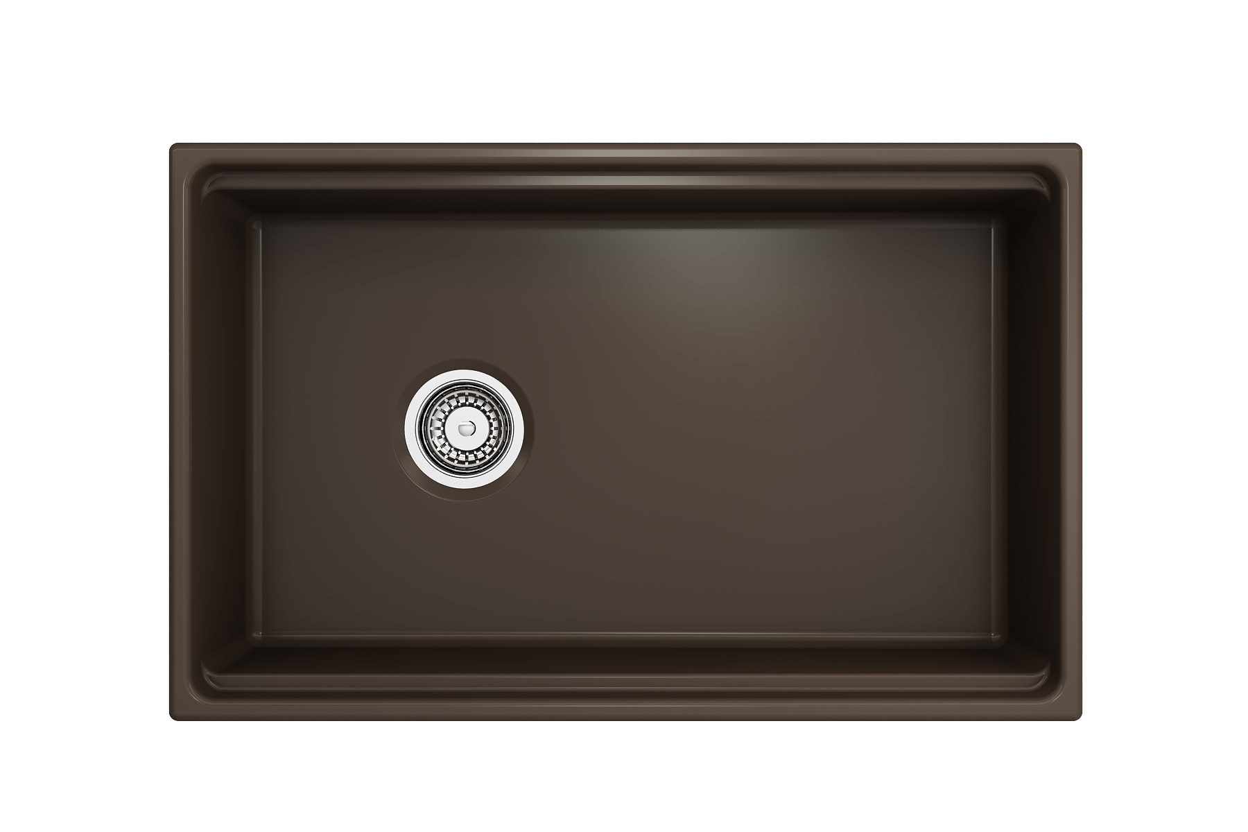 Alternate Image for BOCCHI Contempo 30" Fireclay Workstation Farmhouse Sink with Accessories, Matte Brown, 1344-025-0120