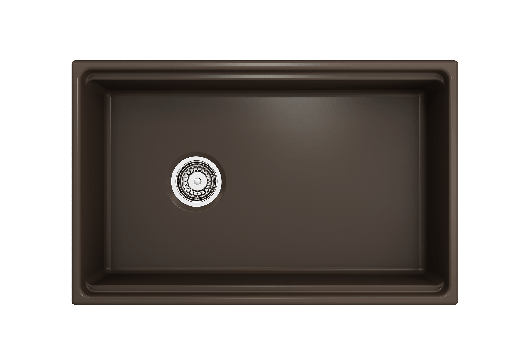 Alternate Image for BOCCHI Contempo 30" Fireclay Workstation Farmhouse Sink with Accessories, Matte Brown, 1344-025-0120