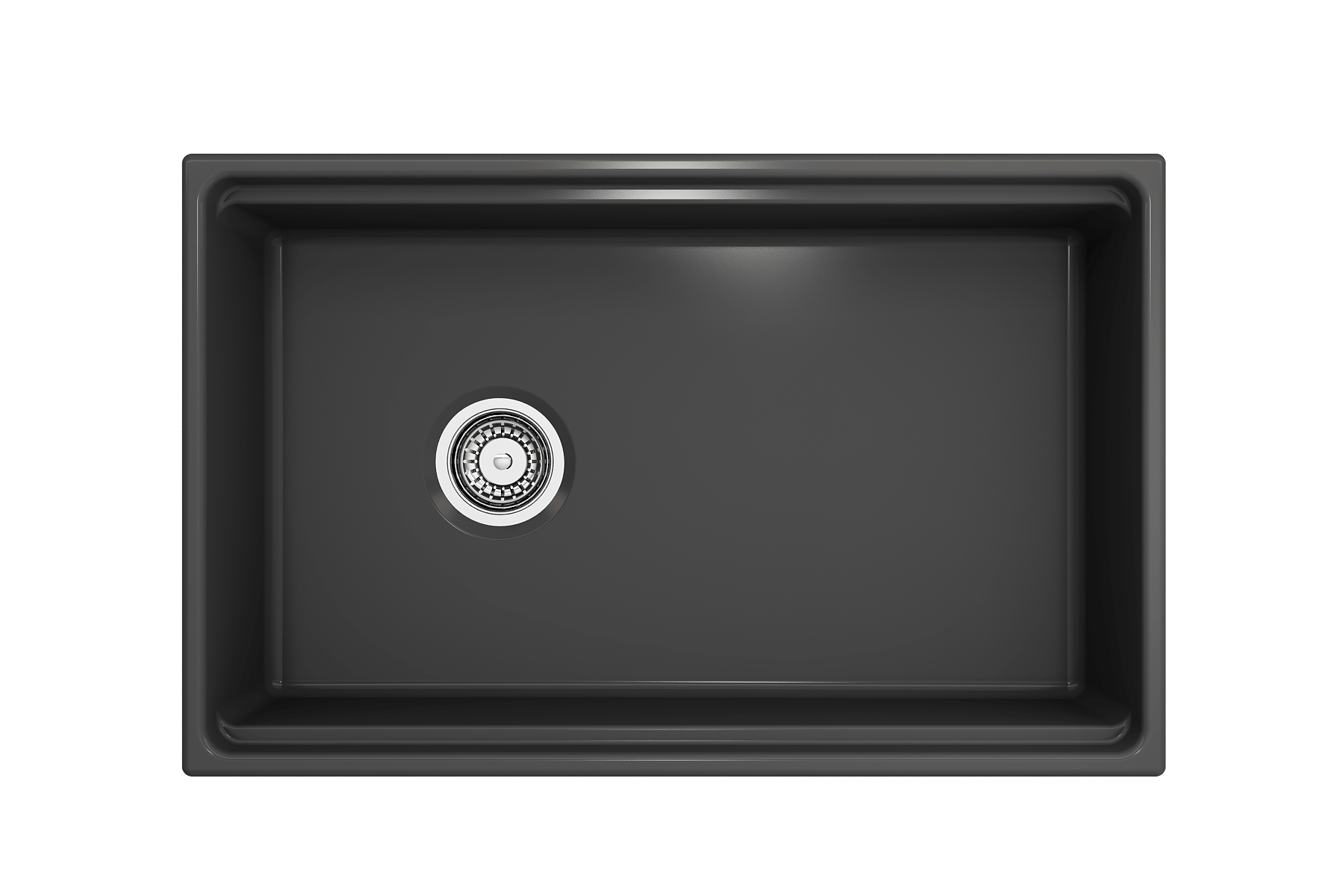 Alternate Image for BOCCHI Contempo 30" Fireclay Workstation Farmhouse Sink with Accessories, Matte Dark Gray, 1344-020-0120