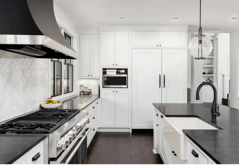 Alternate Image for Houzer Platus 33" Fireclay Farmhouse Sink, Biscuit, PTG-4318 BQ