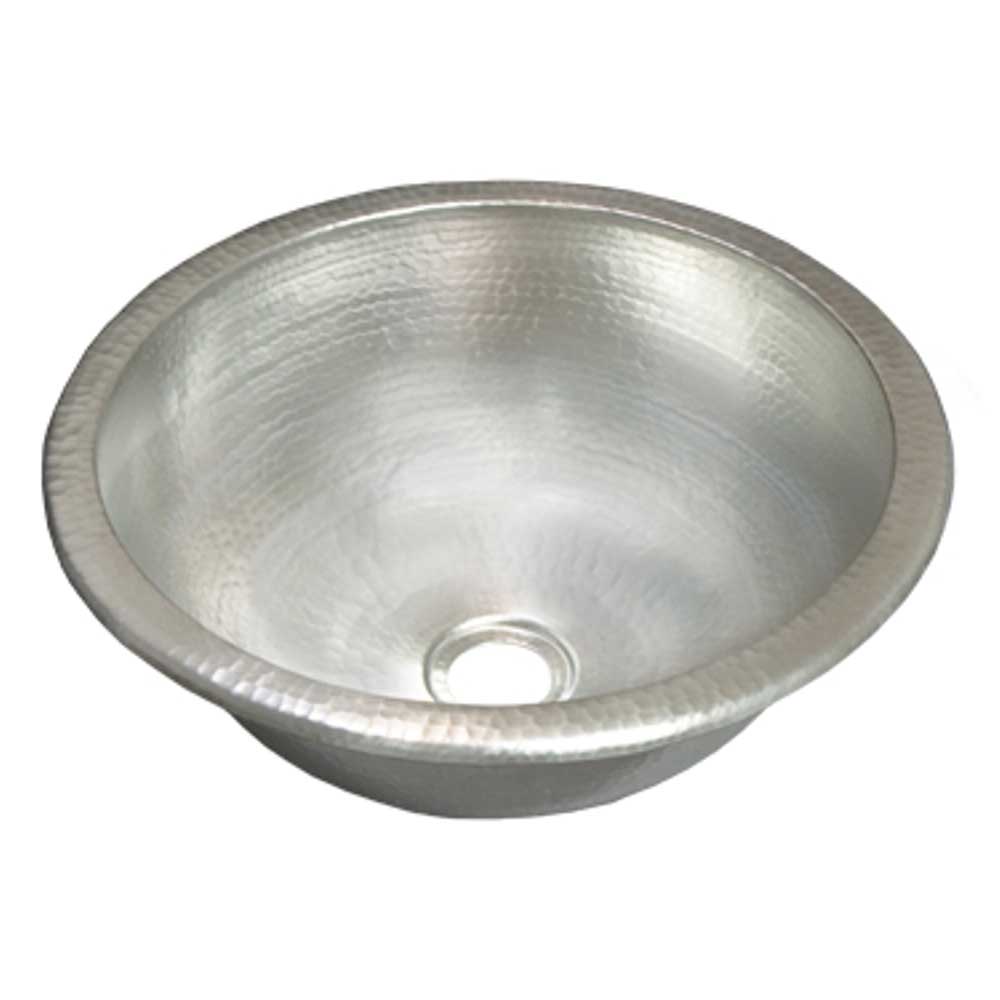 Native Trails Paloma 14" Round Nickel Bathroom Sink, Brushed Nickel, CPS559