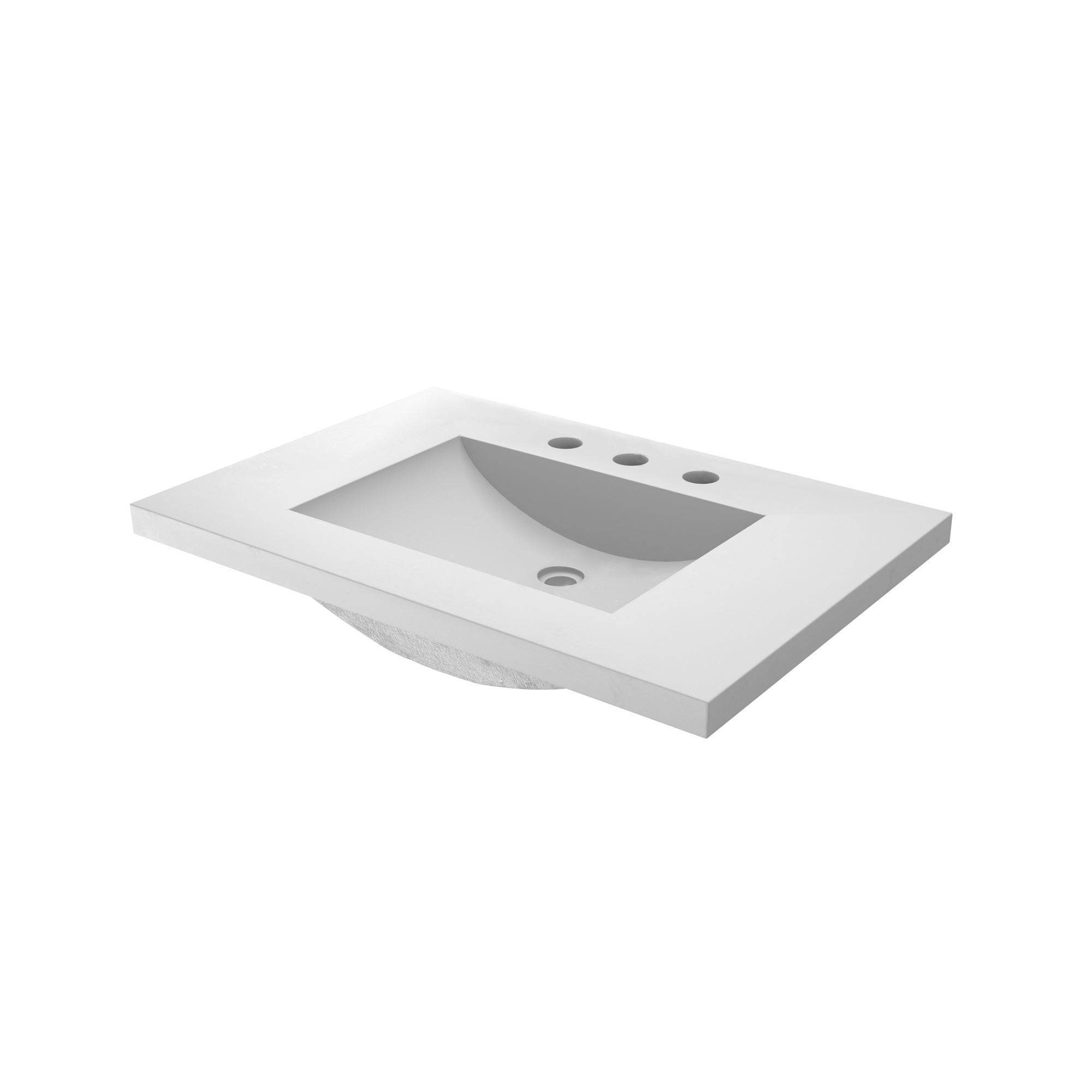 Native Trails 30" NativeStone Palomar Vanity Top with Integral Sink in Pearl - 8" Widespread Cutout, NSVNT30-P