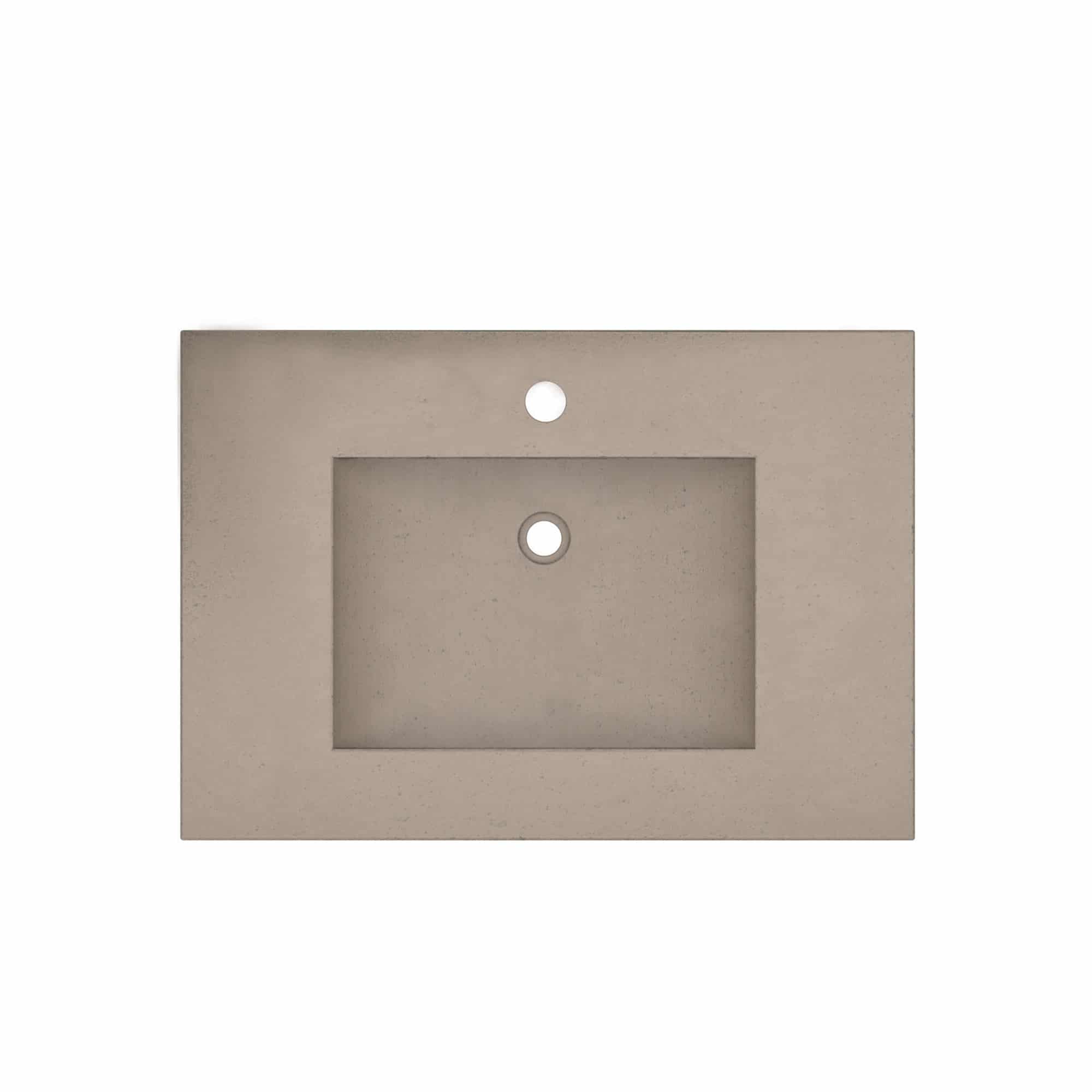 Native Trails 30" NativeStone Palomar Vanity Top with Integral Sink in Earth - Single Faucet Cutout, NSVNT30-E1