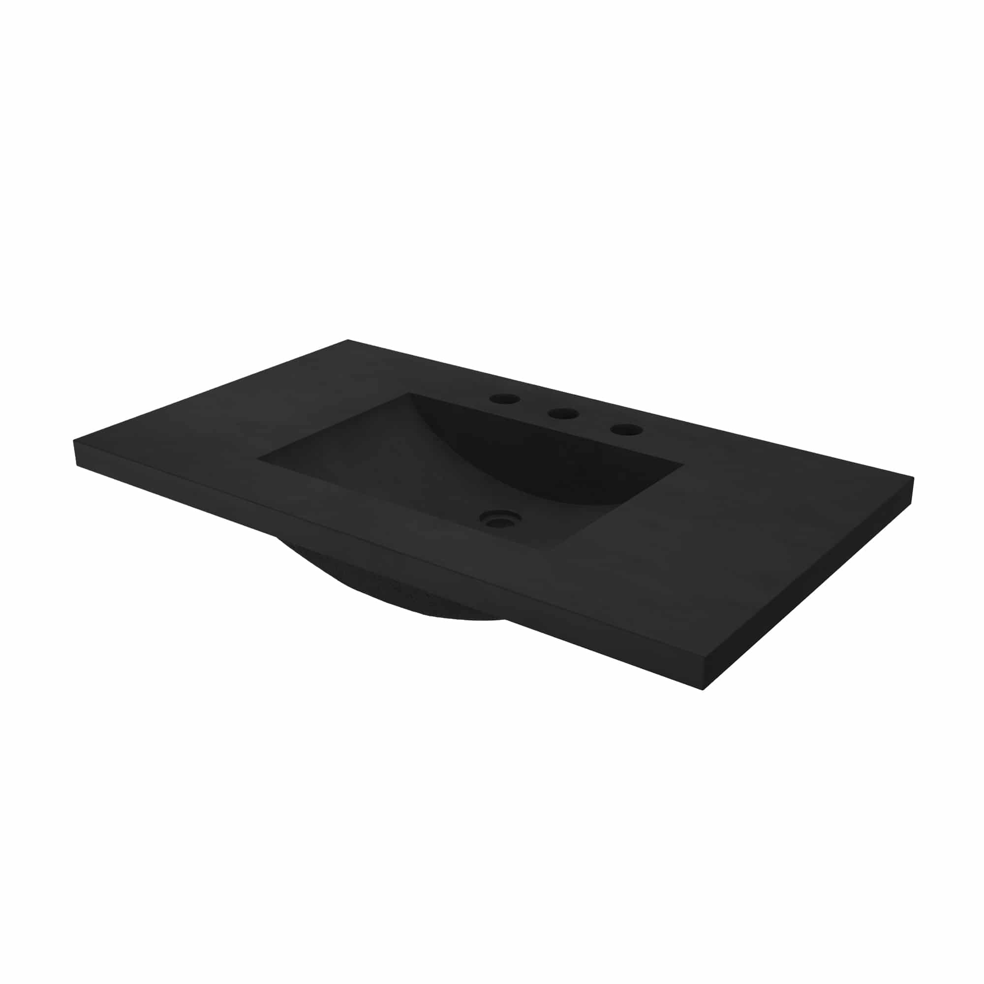 Native Trails 36" Palomar ADA Vanity Top with Integral Sink in Charcoal, 8" Widespread Cutout, NSVNT36-C