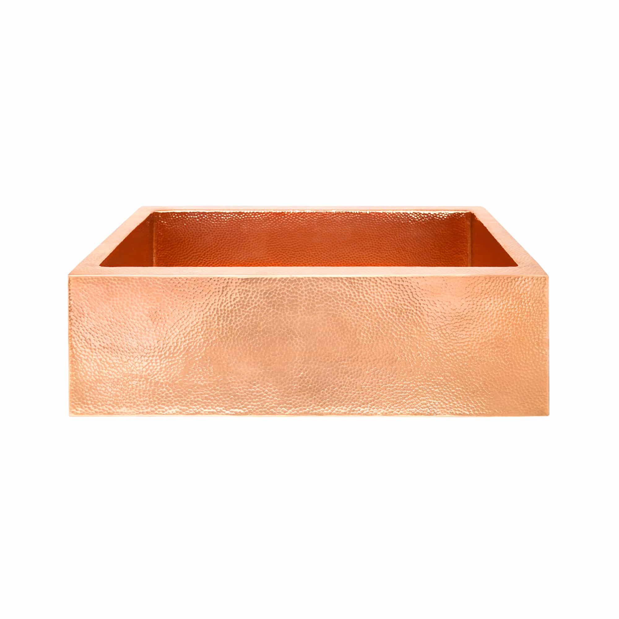 Native Trails Pinnacle 33" Copper Farmhouse Sink, Polished Copper, CPK492