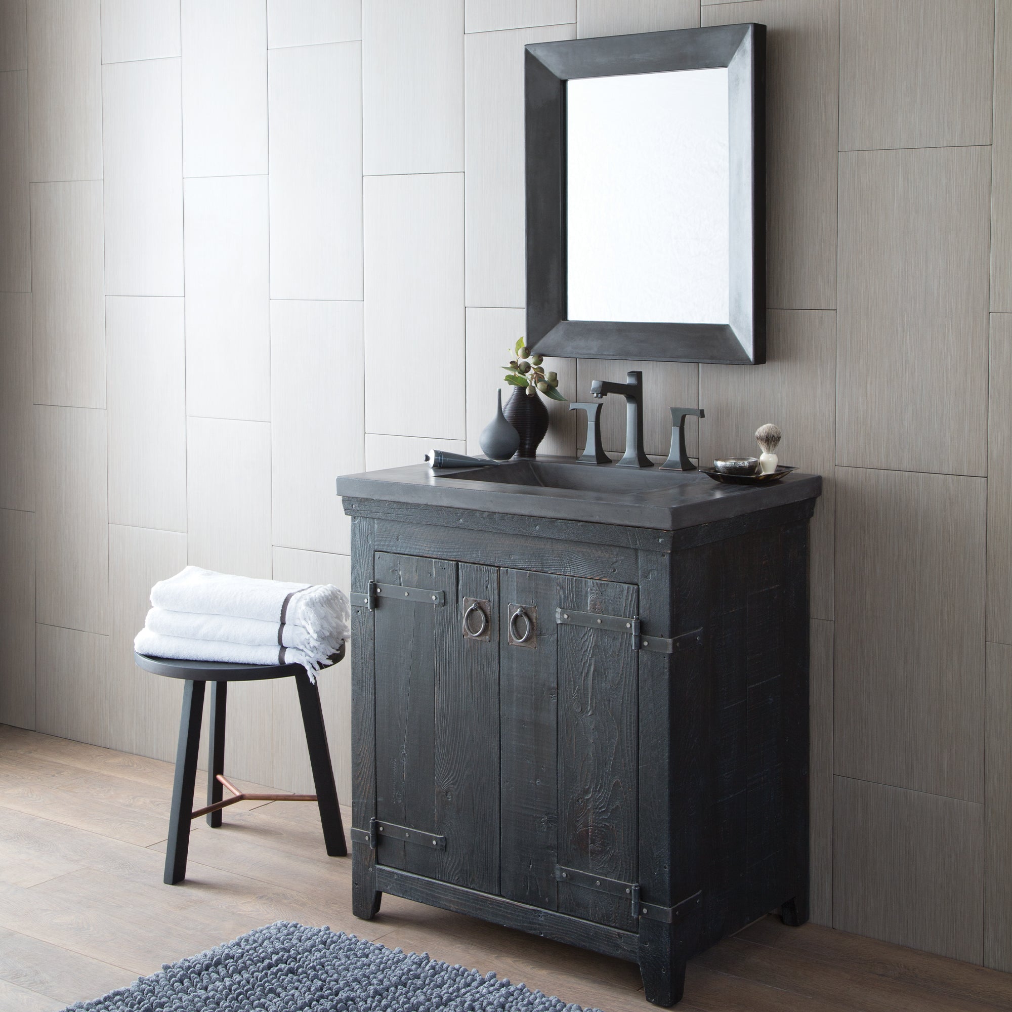 Native Trails NativeStone Portola Small Mirror in Slate, NSMR2622-S