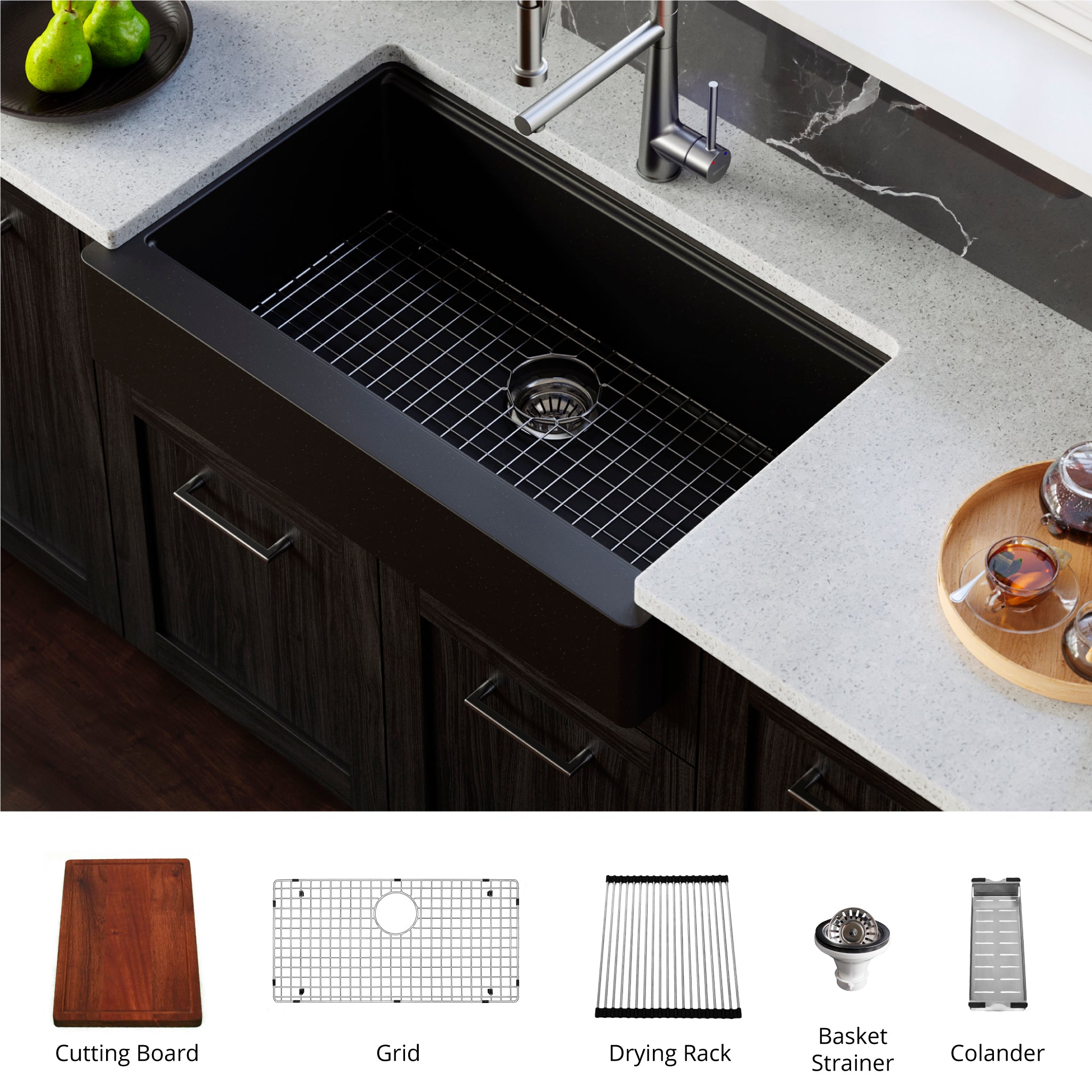 Kitchen Accessories, Sink Grids, Colanders