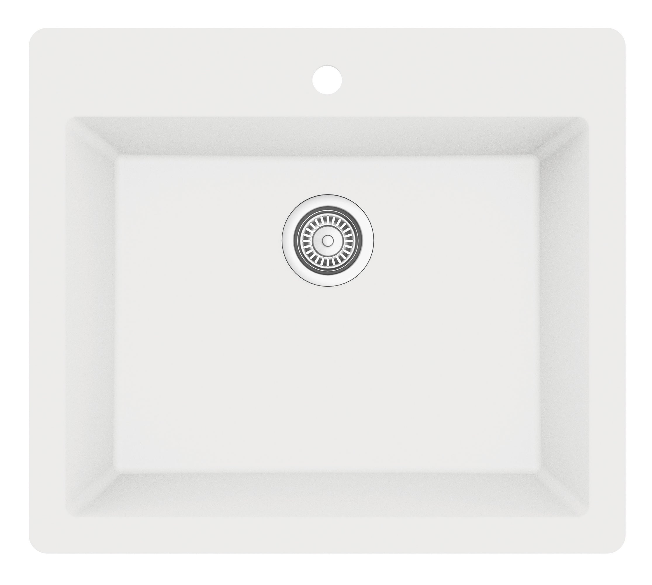 Alternate Image for Karran 25" Drop In/Topmount Quartz Composite Kitchen Sink with Accessories, White, QT-820-WH-PK1