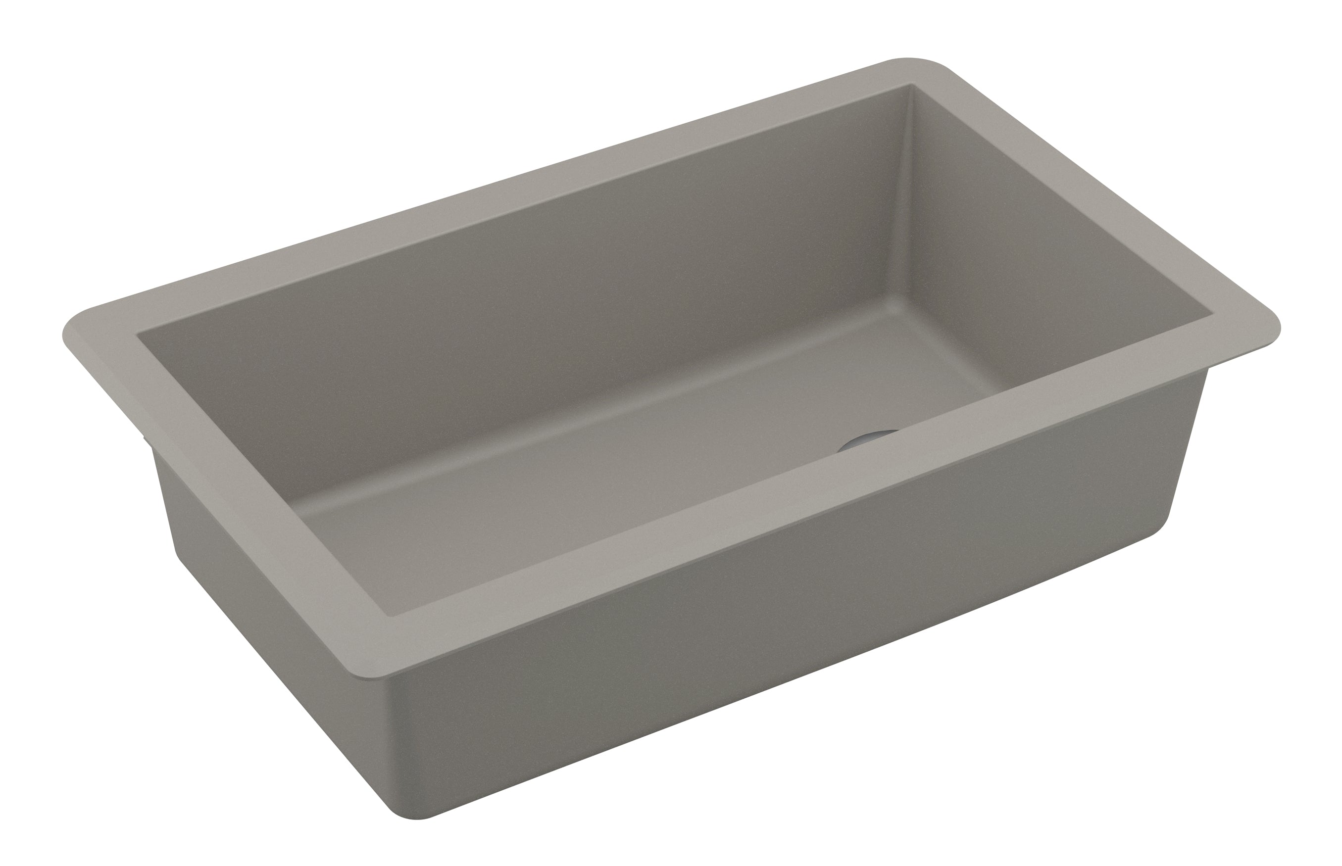 Karran 32" Undermount Quartz Composite Kitchen Sink, Concrete, QU-670-CN